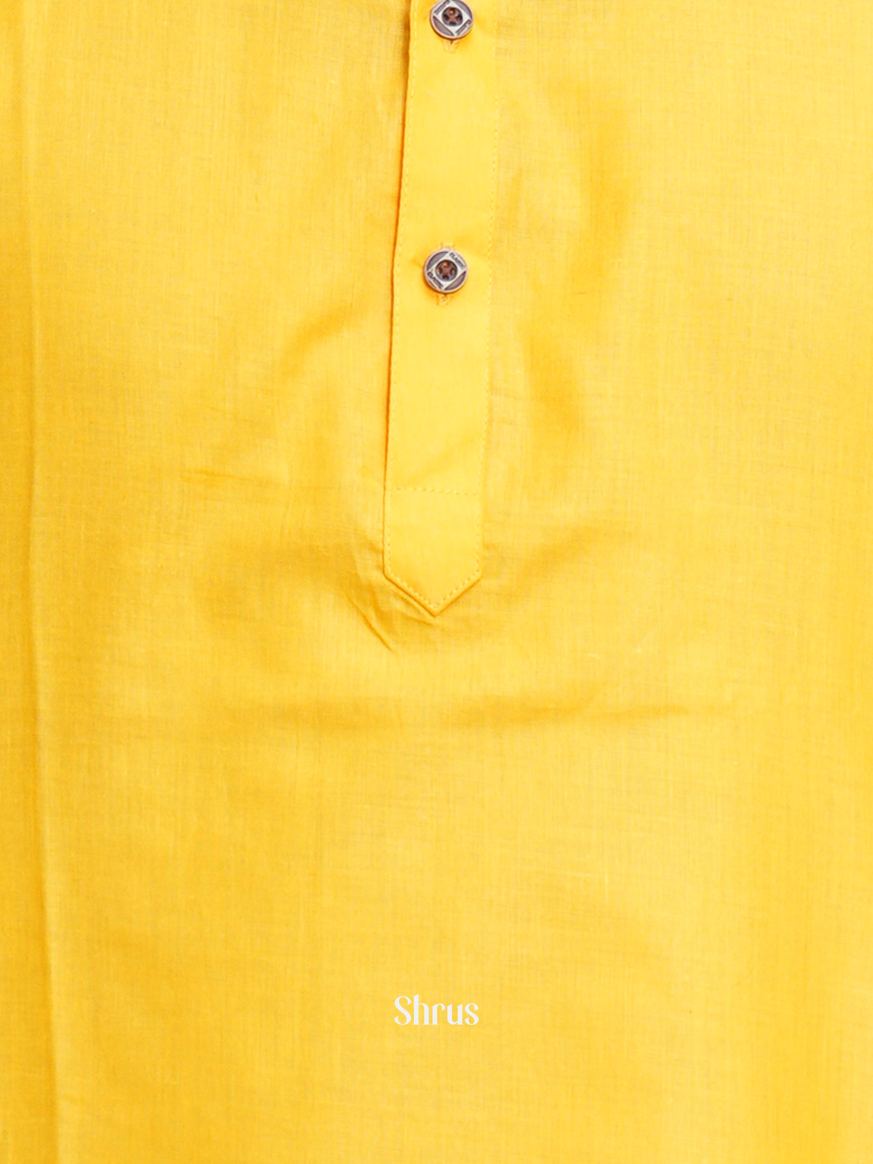 Yellow - Readymade Mens Kurta - Shop on ShrusEternity.com