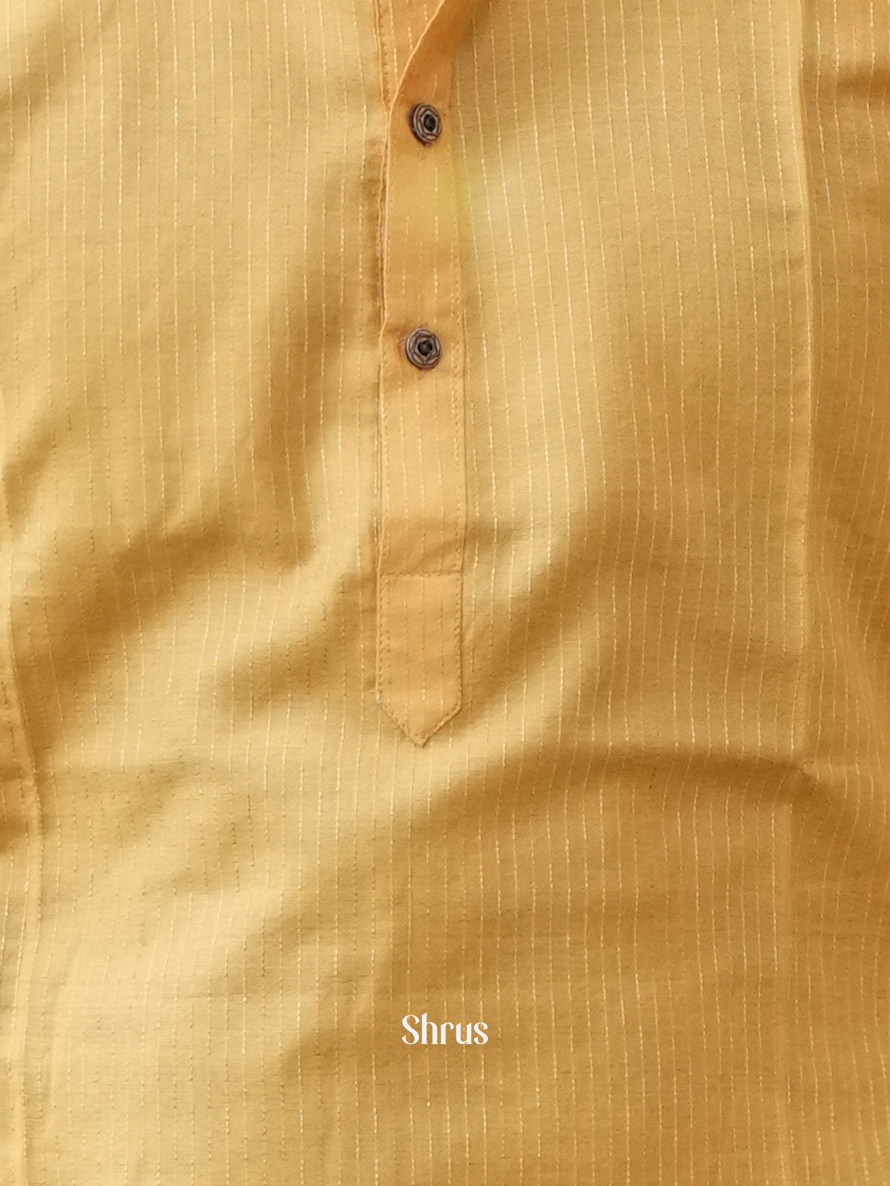 Mustard- Readymade Mens Kurta - Shop on ShrusEternity.com