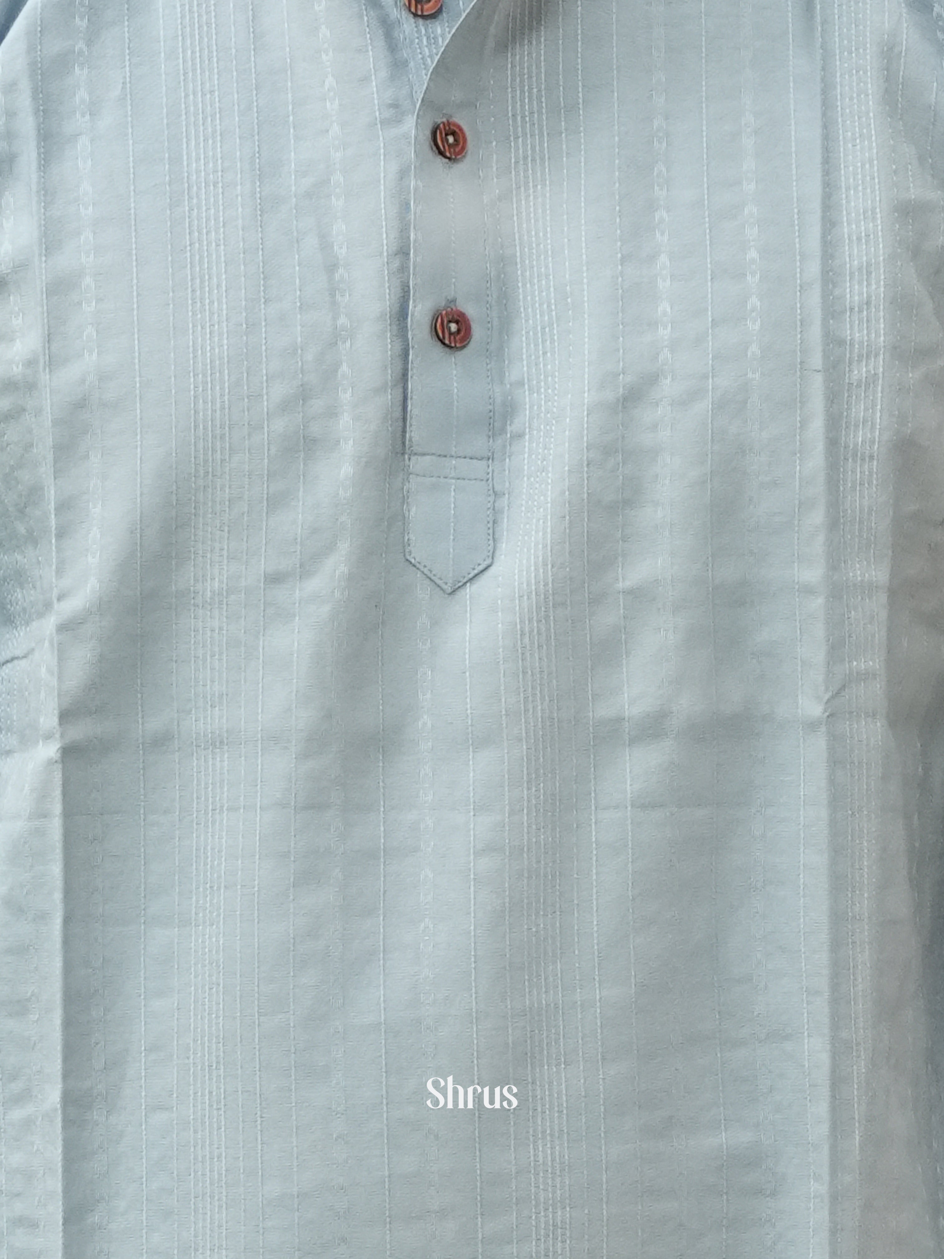 Blue - Readymade Mens Kurta - Shop on ShrusEternity.com