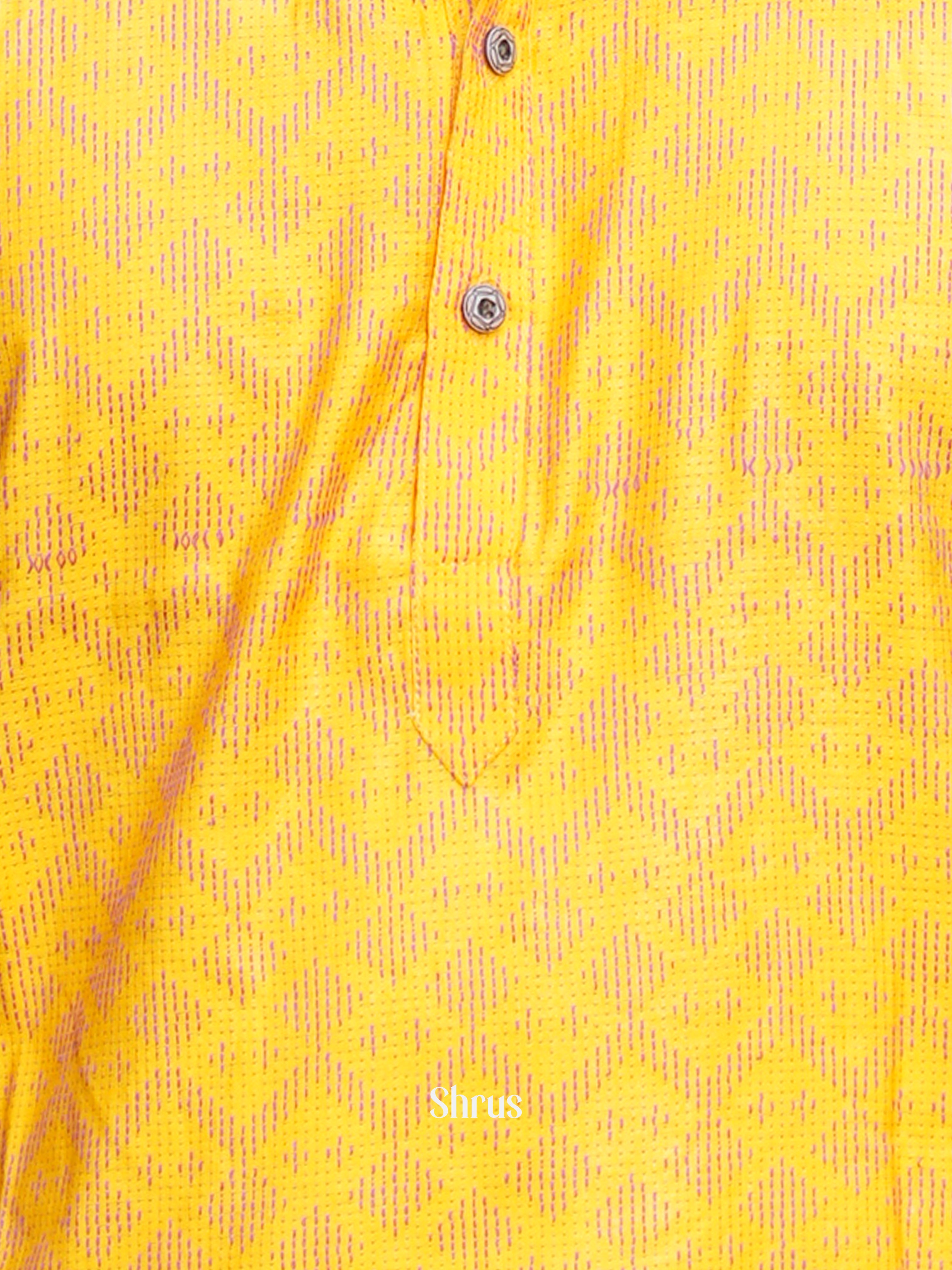 Yellow - Readymade Mens Kurta - Shop on ShrusEternity.com