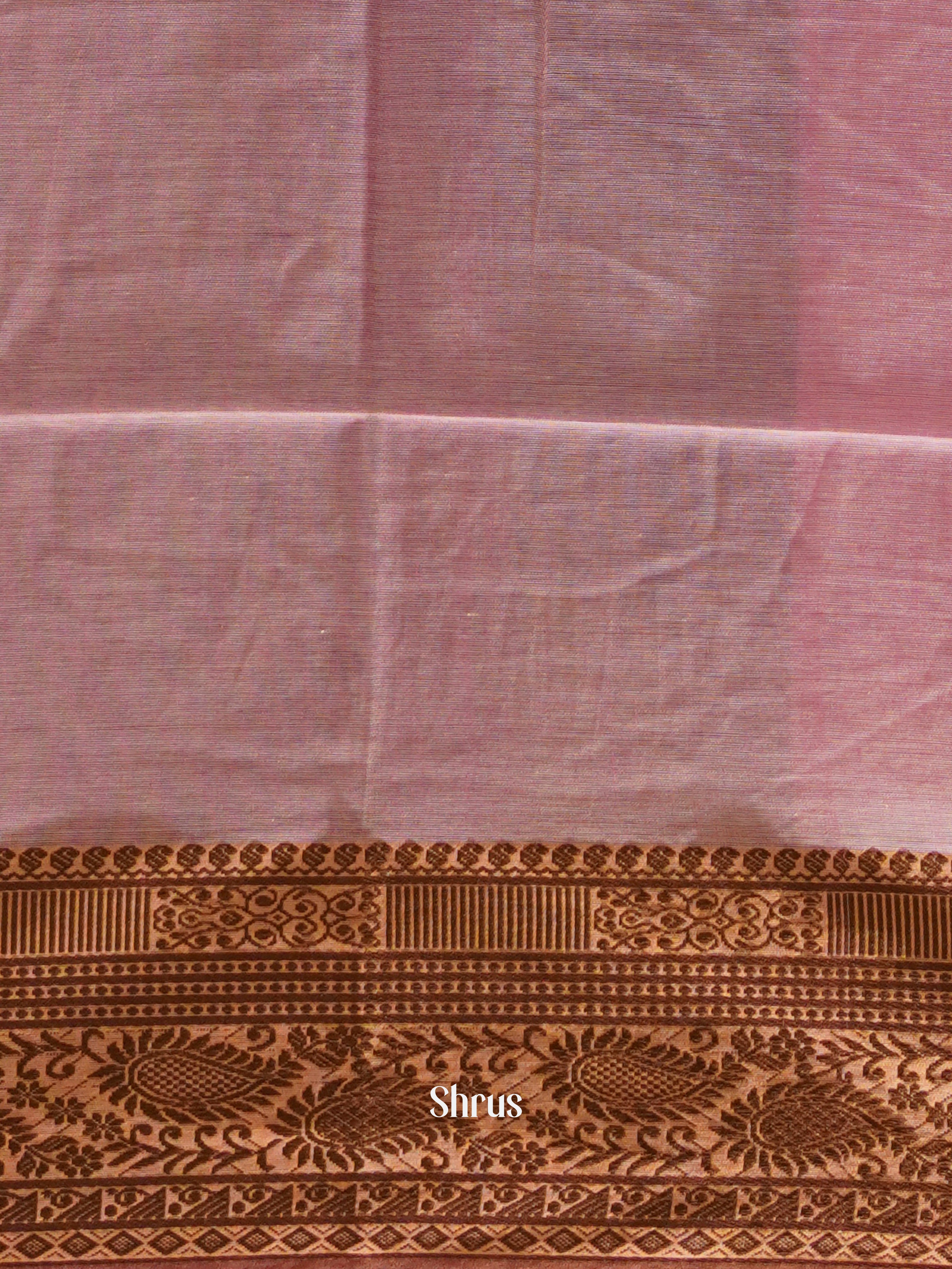Pink & Brown -Bengal cotton - Shop on ShrusEternity.com