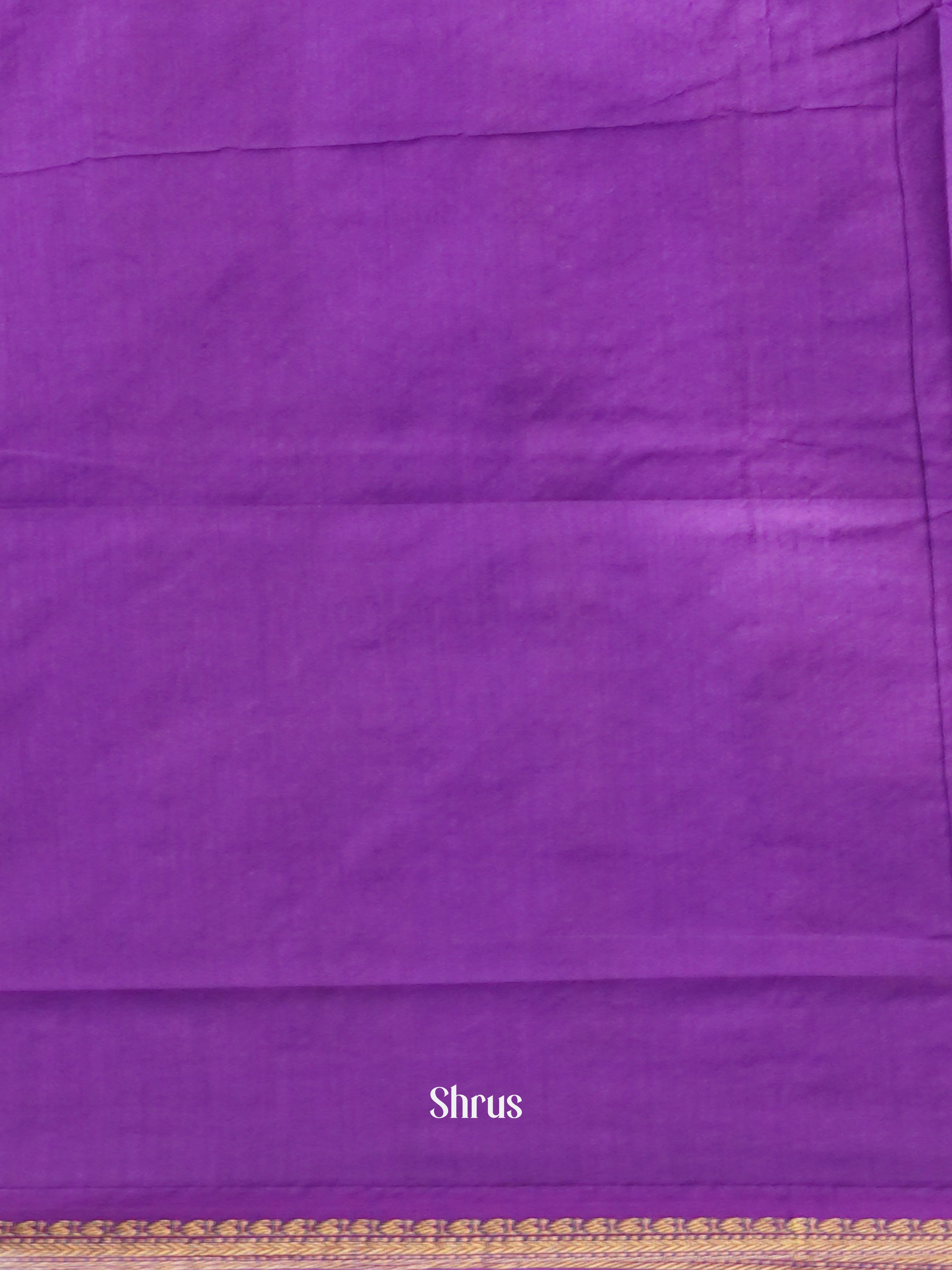 Mild Lavender & Purple - Kalyani Cotton Saree - Shop on ShrusEternity.com