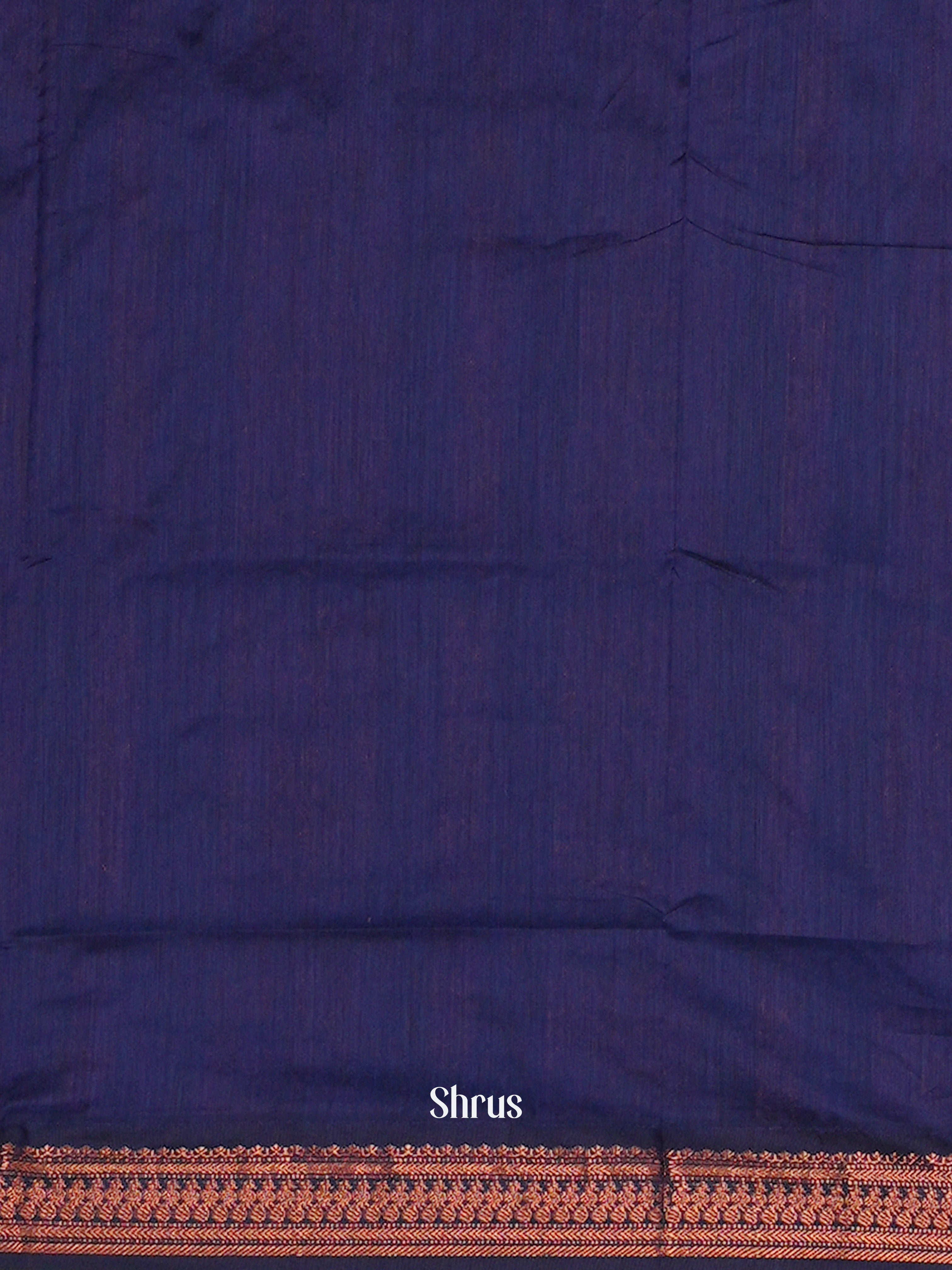 Grey & Blue - Kalyani Cotton Saree - Shop on ShrusEternity.com