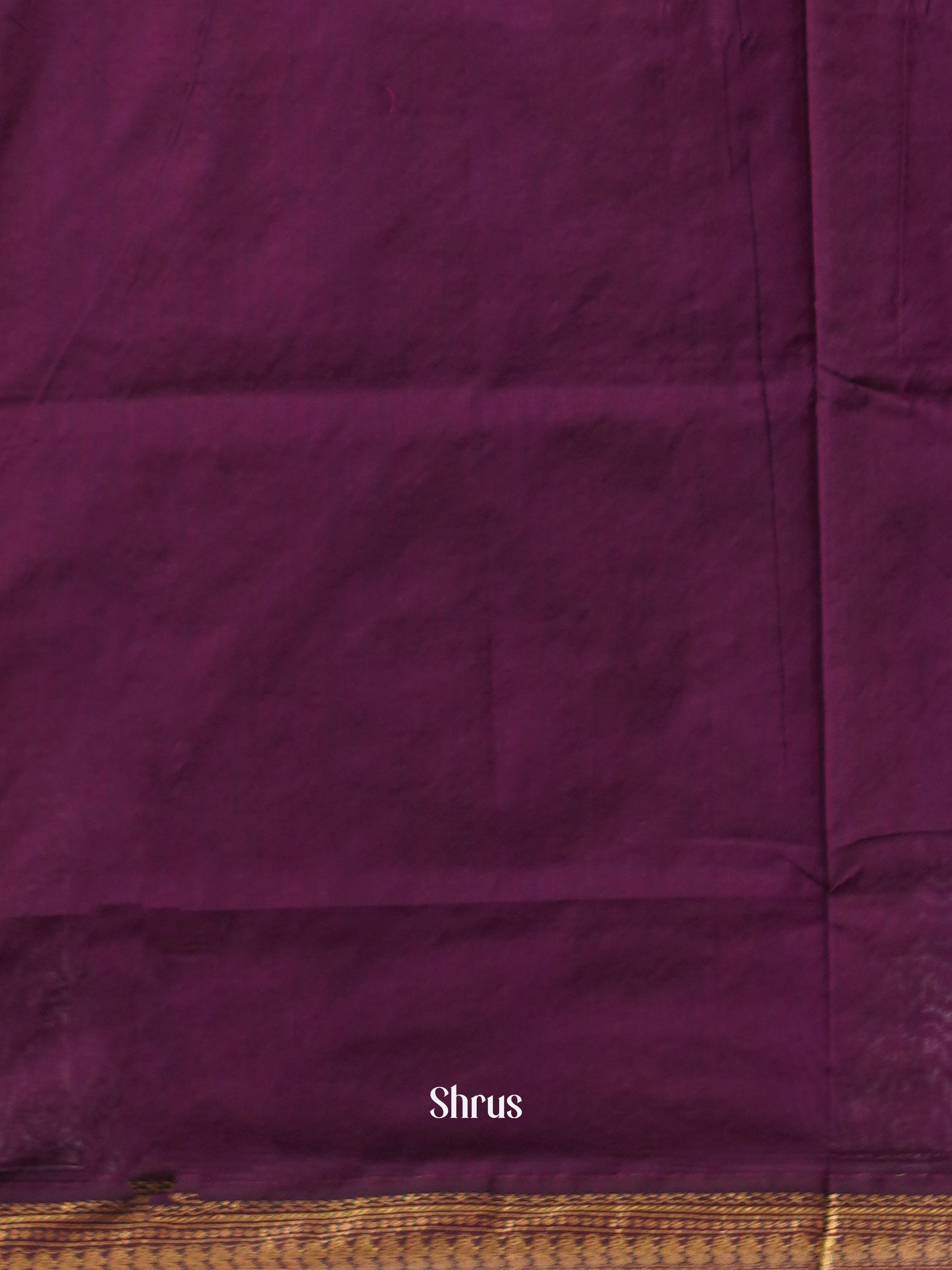 Light Green & Purple - Kalyani Cotton Saree - Shop on ShrusEternity.com