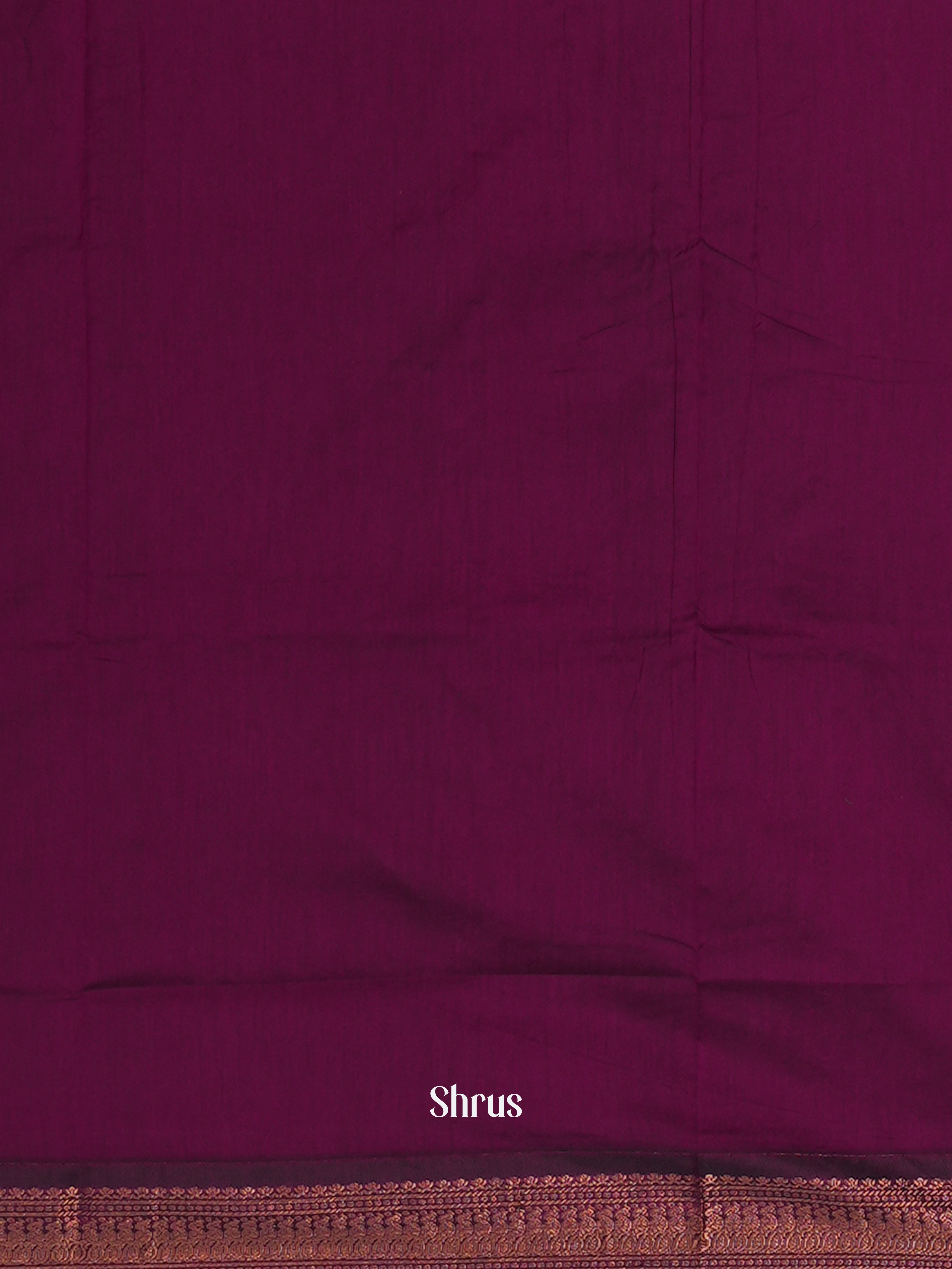 Mustard & Purple - Kalyani Cotton Saree - Shop on ShrusEternity.com