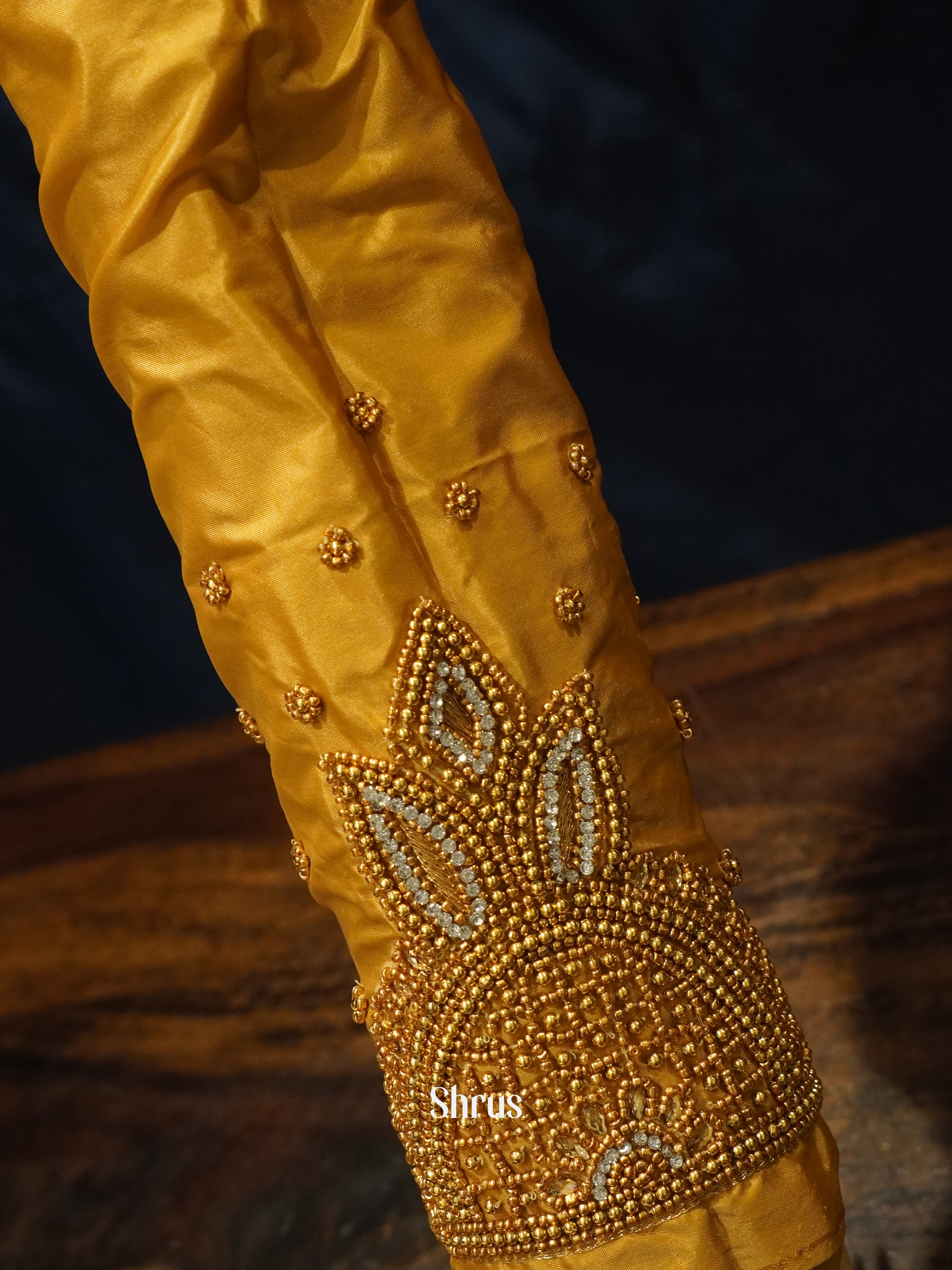 Gold - Aari Blouse - Shop on ShrusEternity.com