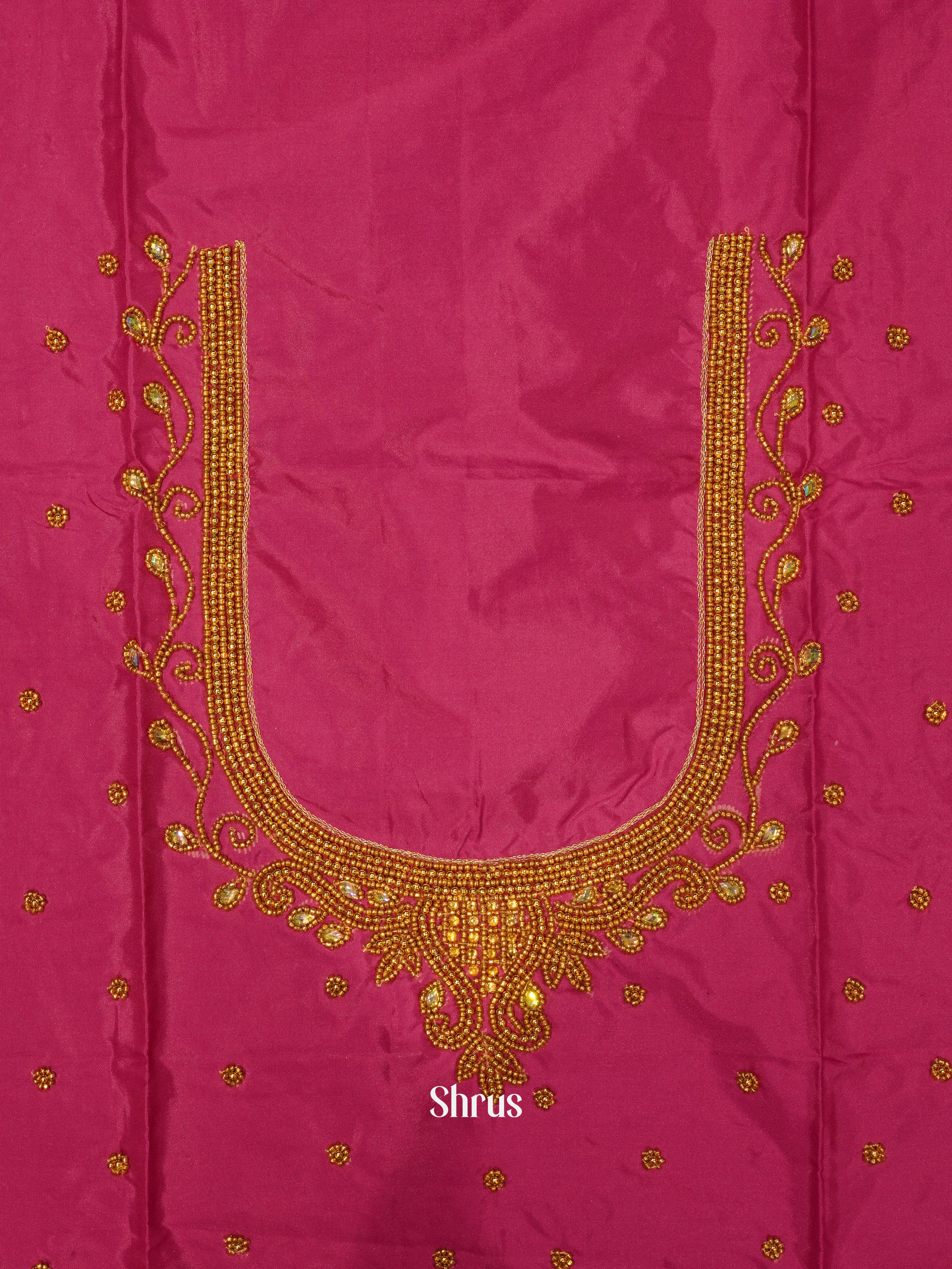 Pink - Aari Blouse - Shop on ShrusEternity.com