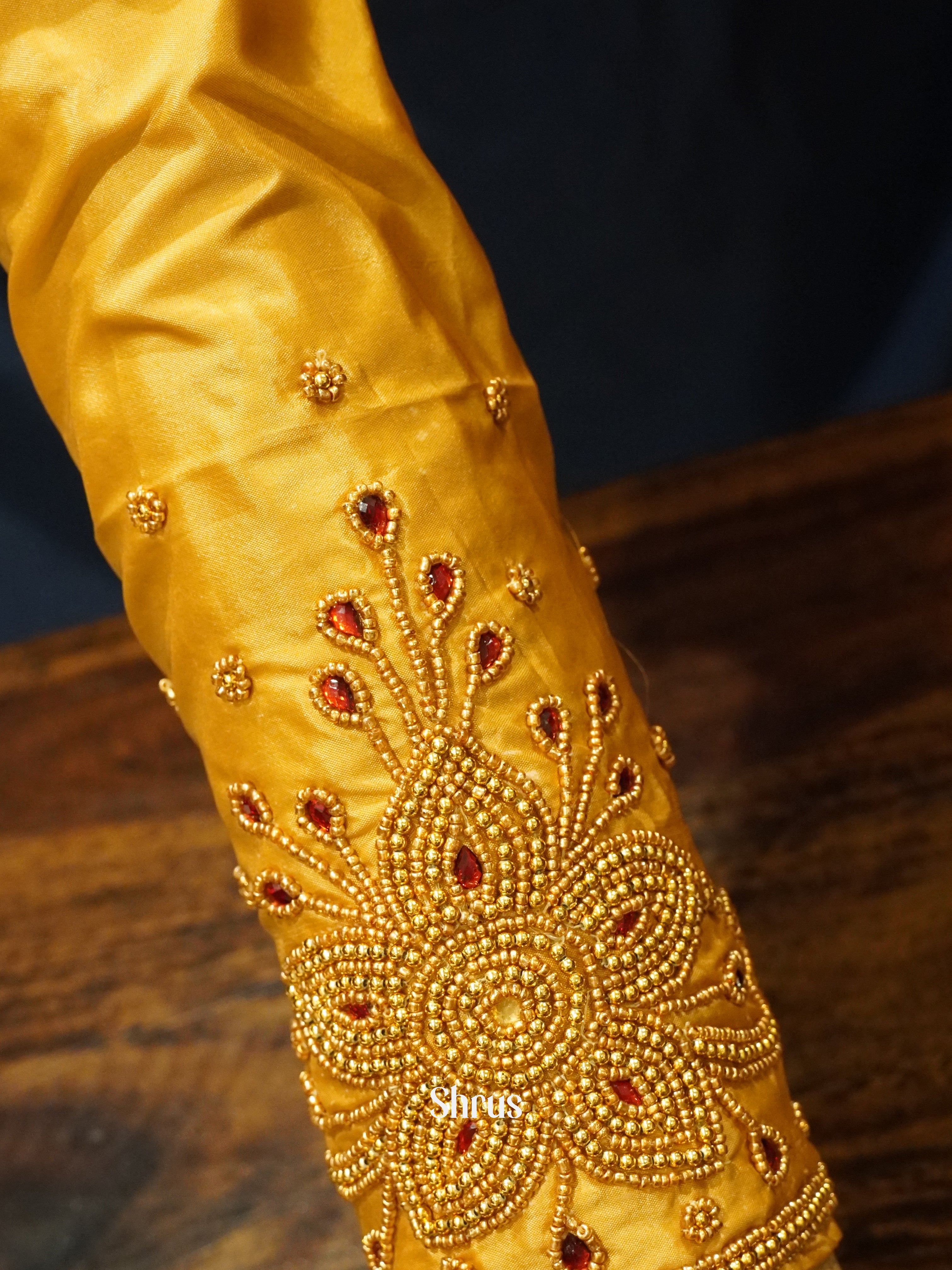 Gold- Aari Blouse - Shop on ShrusEternity.com