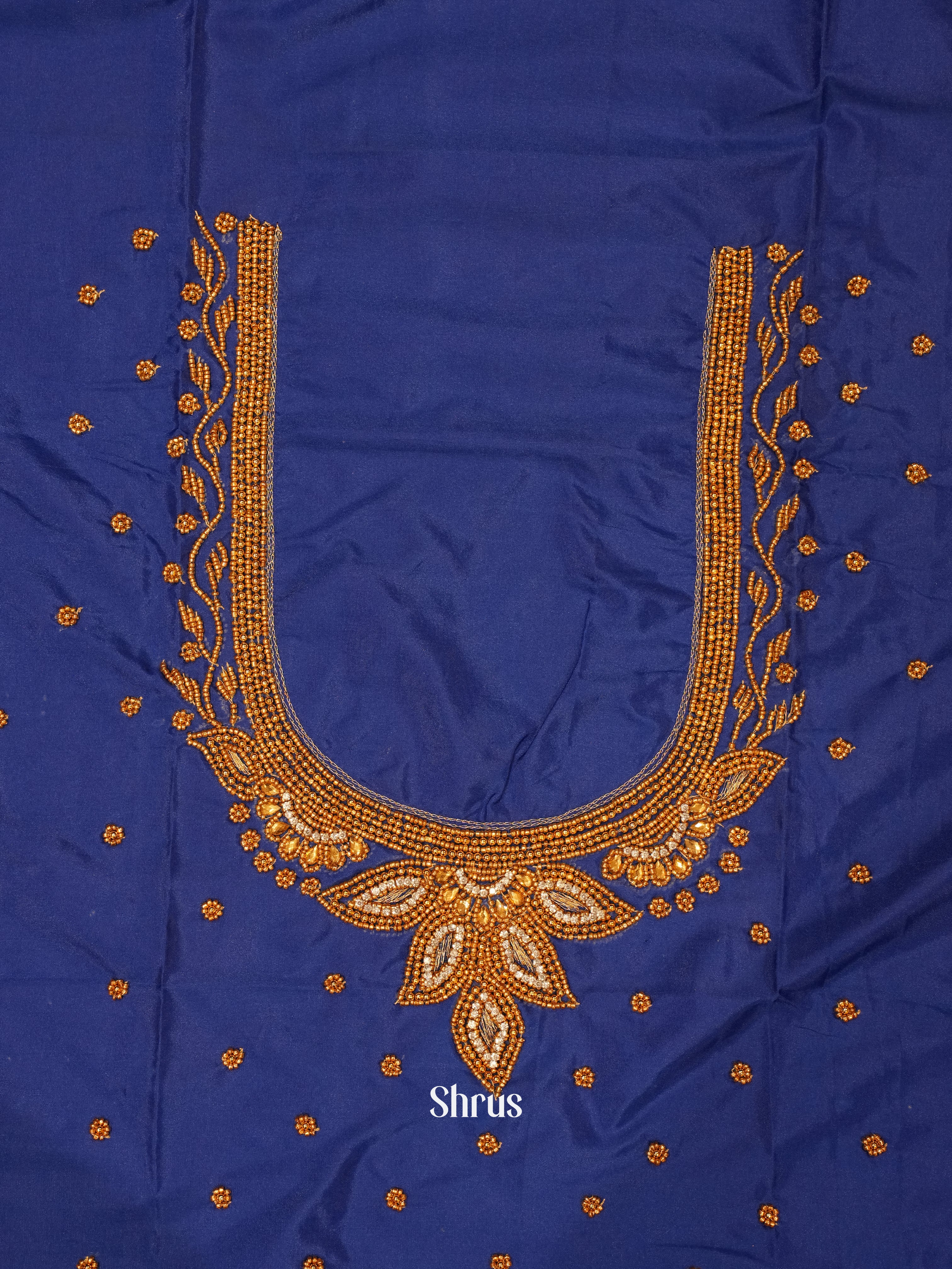 Blue - Aari Blouse - Shop on ShrusEternity.com