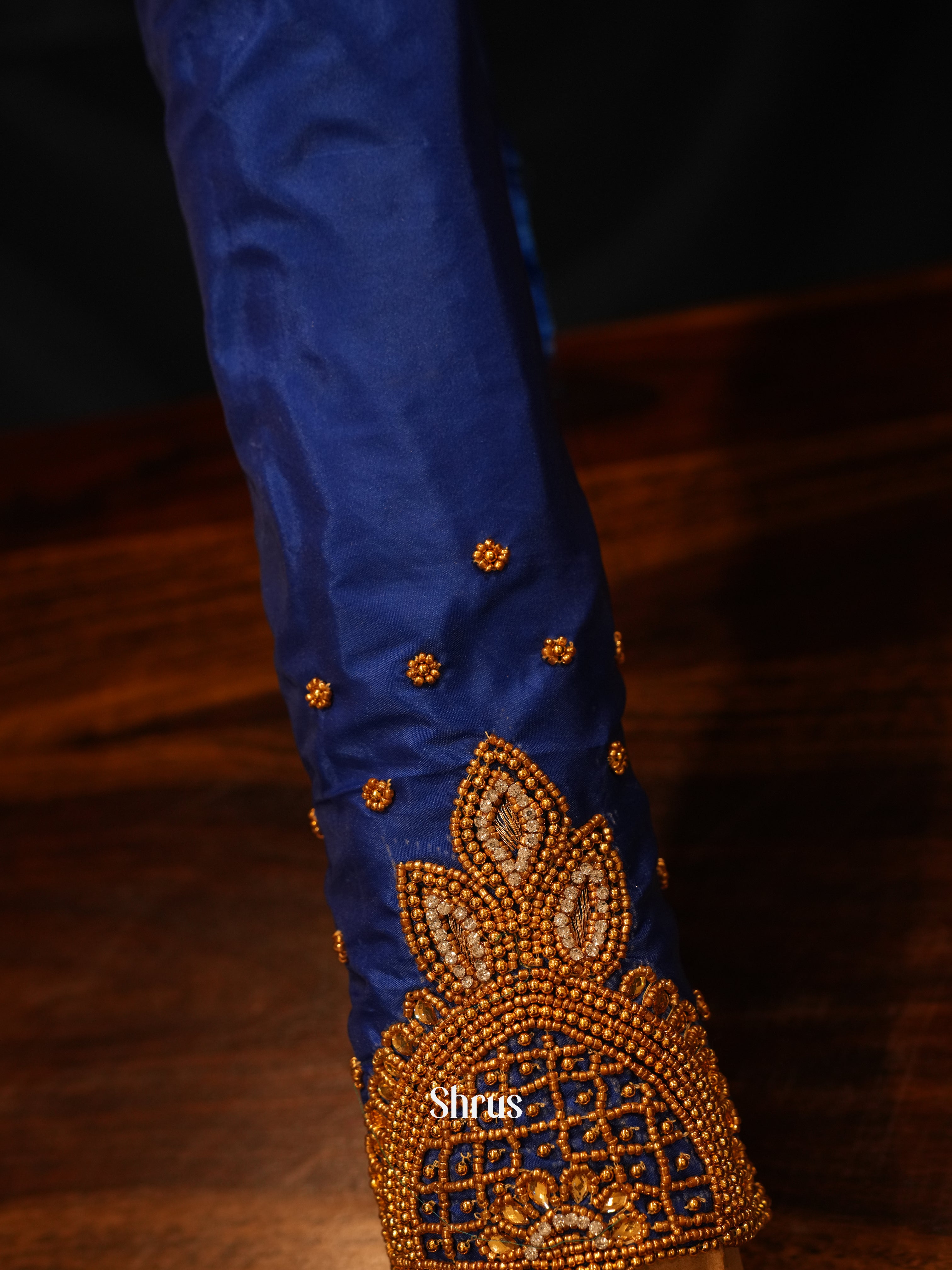 Blue - Aari Blouse - Shop on ShrusEternity.com