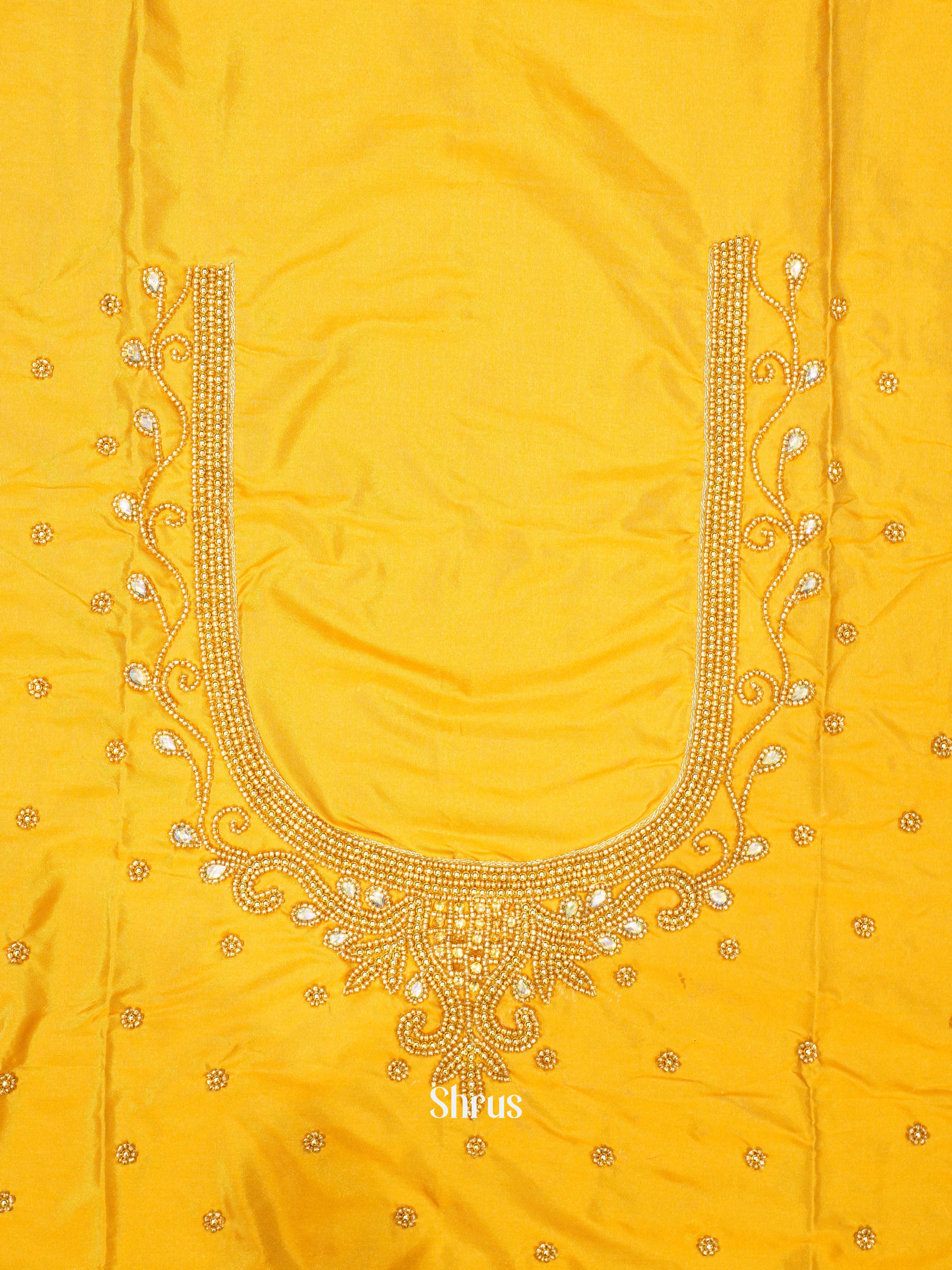 Mustard - Aari Blouse - Shop on ShrusEternity.com