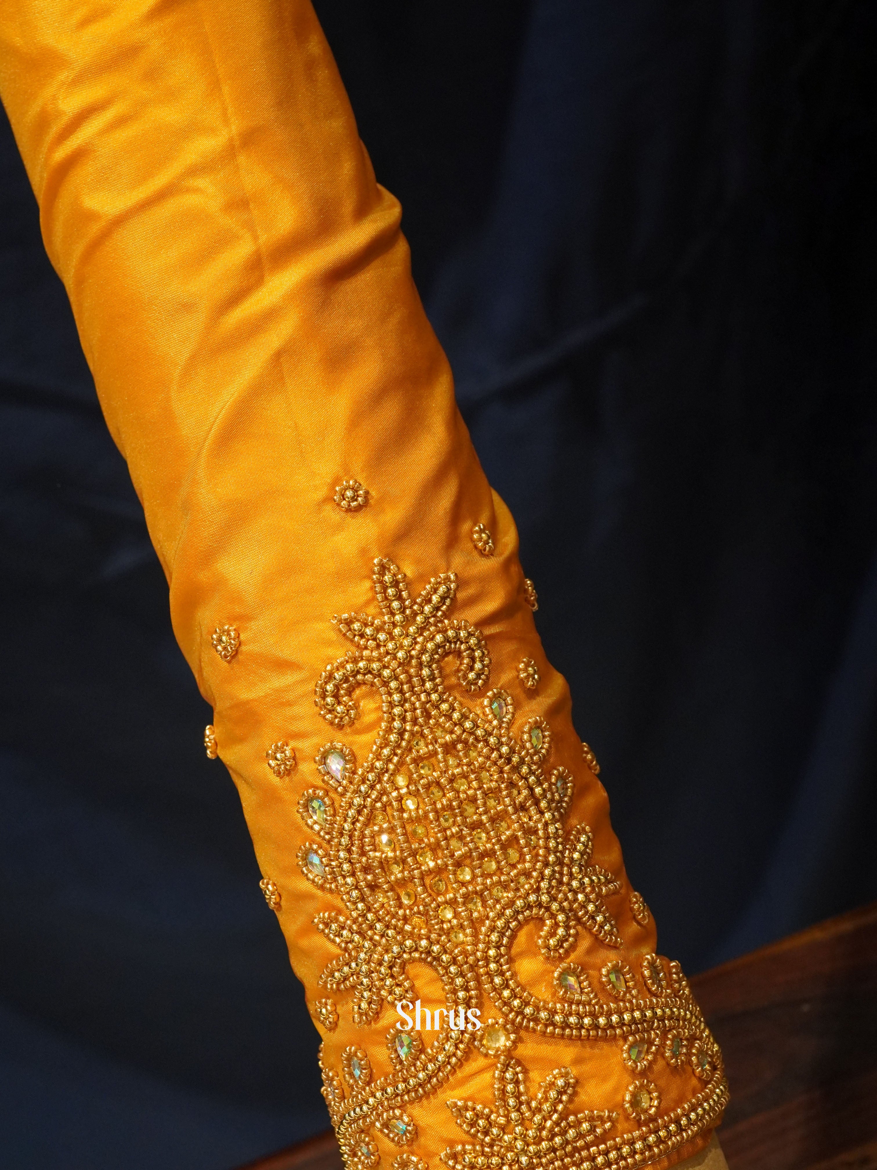 Mustard - Aari Blouse - Shop on ShrusEternity.com