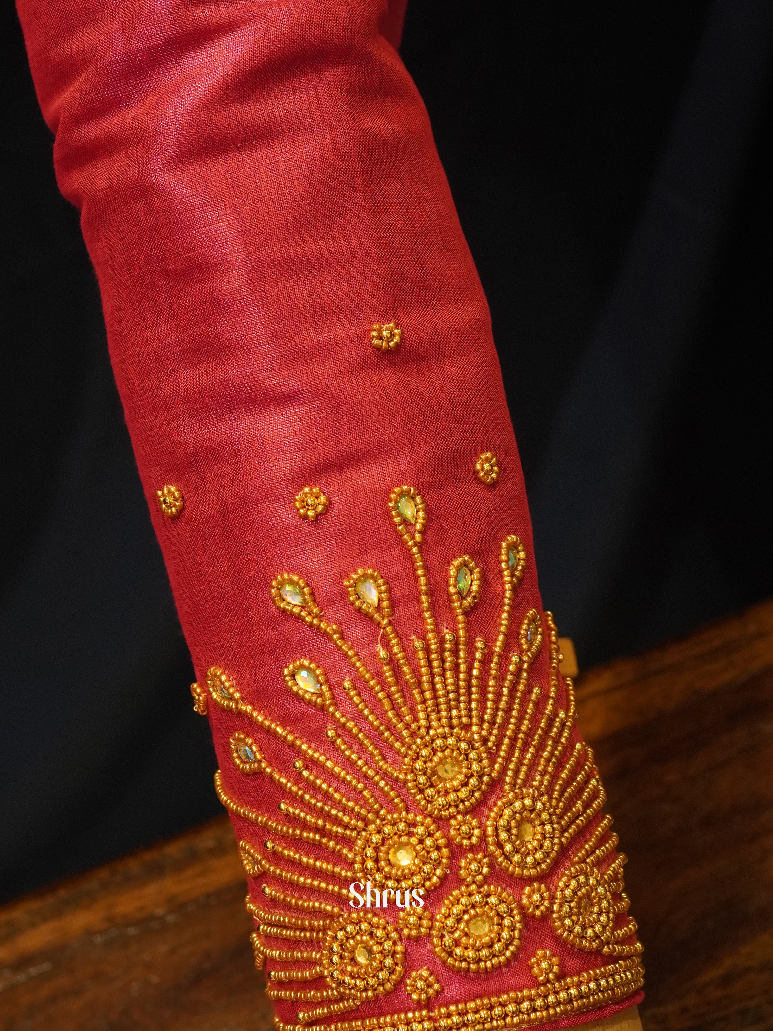 Maroon - Aari Blouse - Shop on ShrusEternity.com