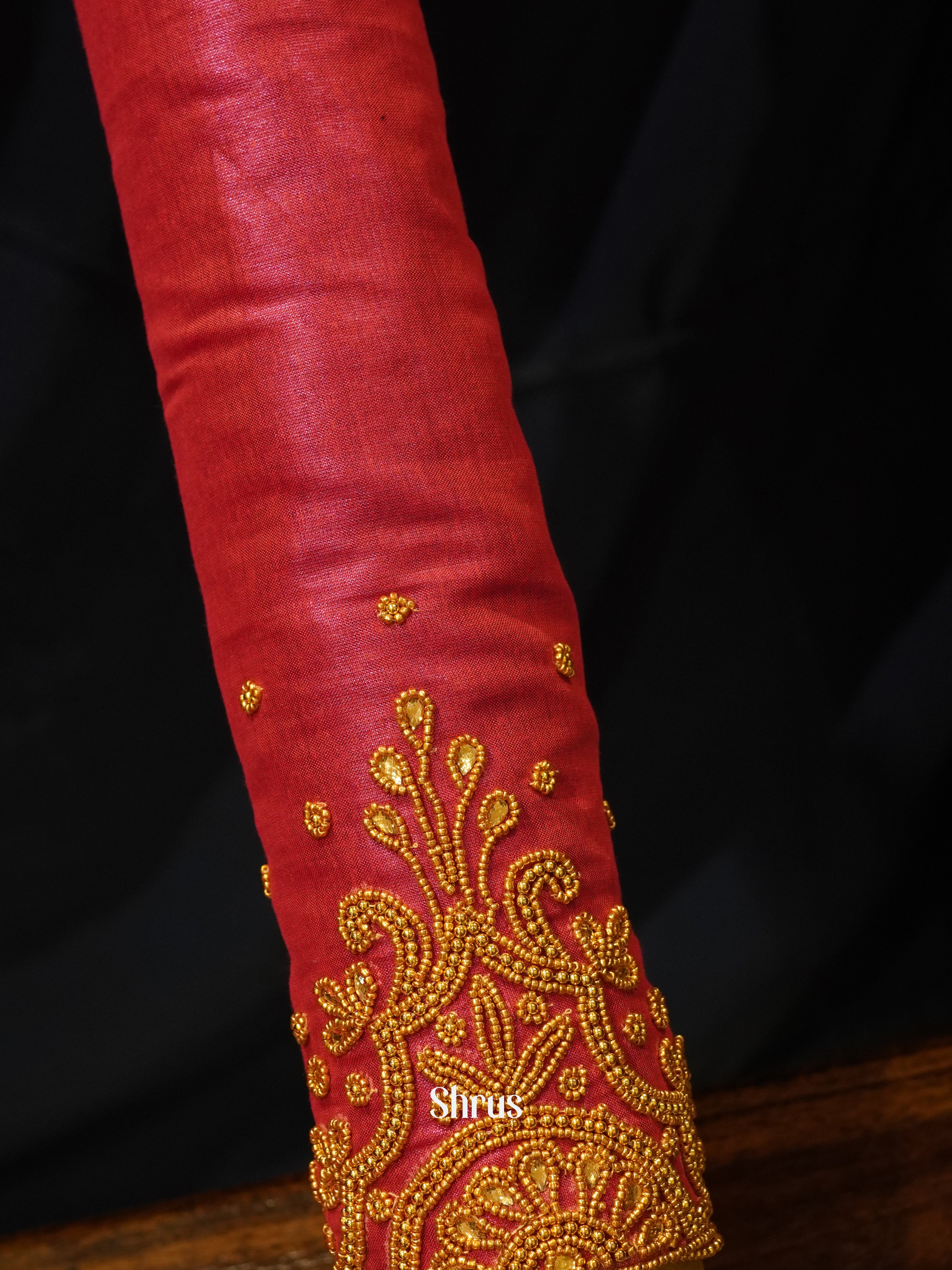 Maroon - Aari Blouse - Shop on ShrusEternity.com