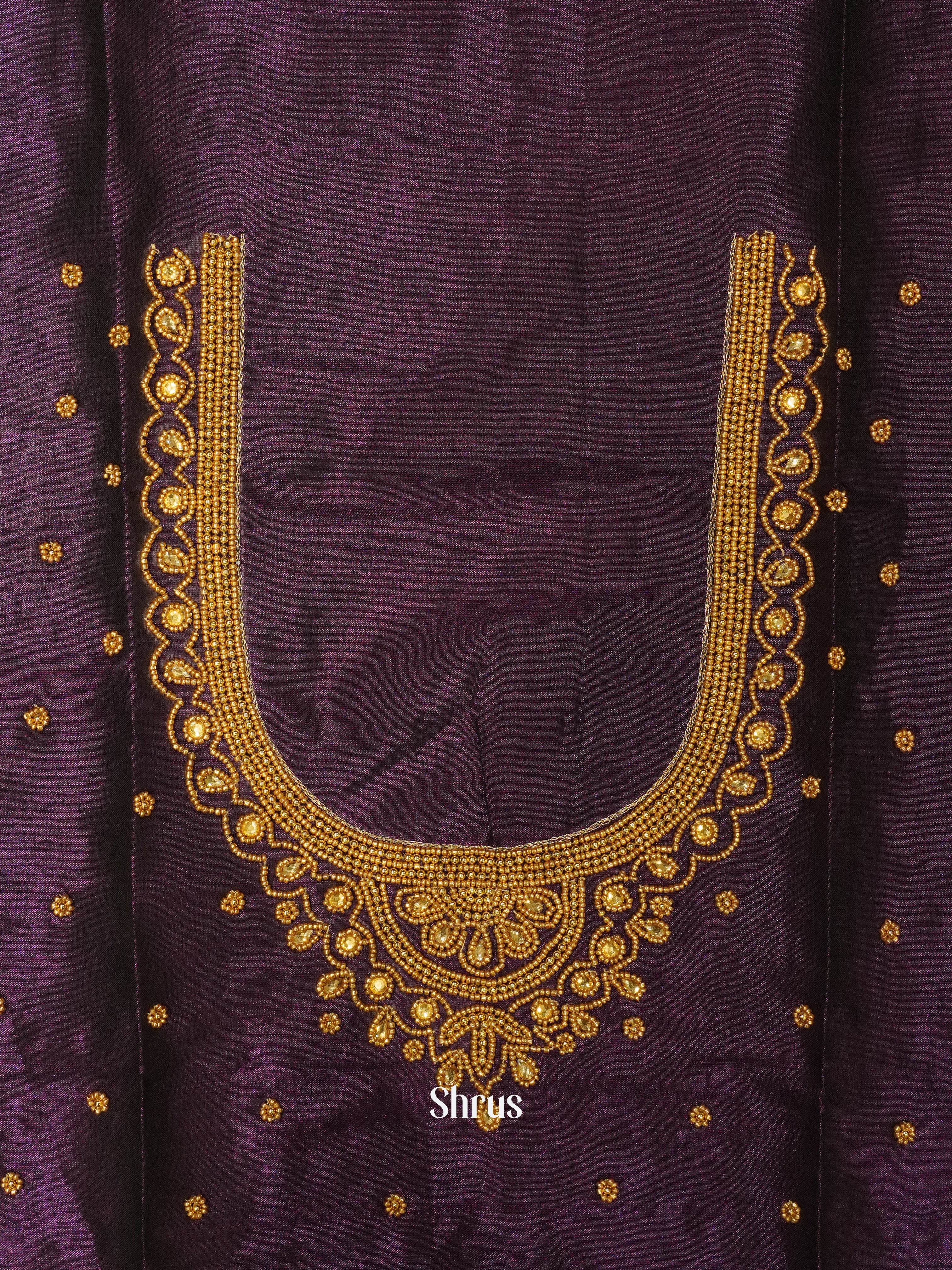 Violet - Aari Blouse - Shop on ShrusEternity.com