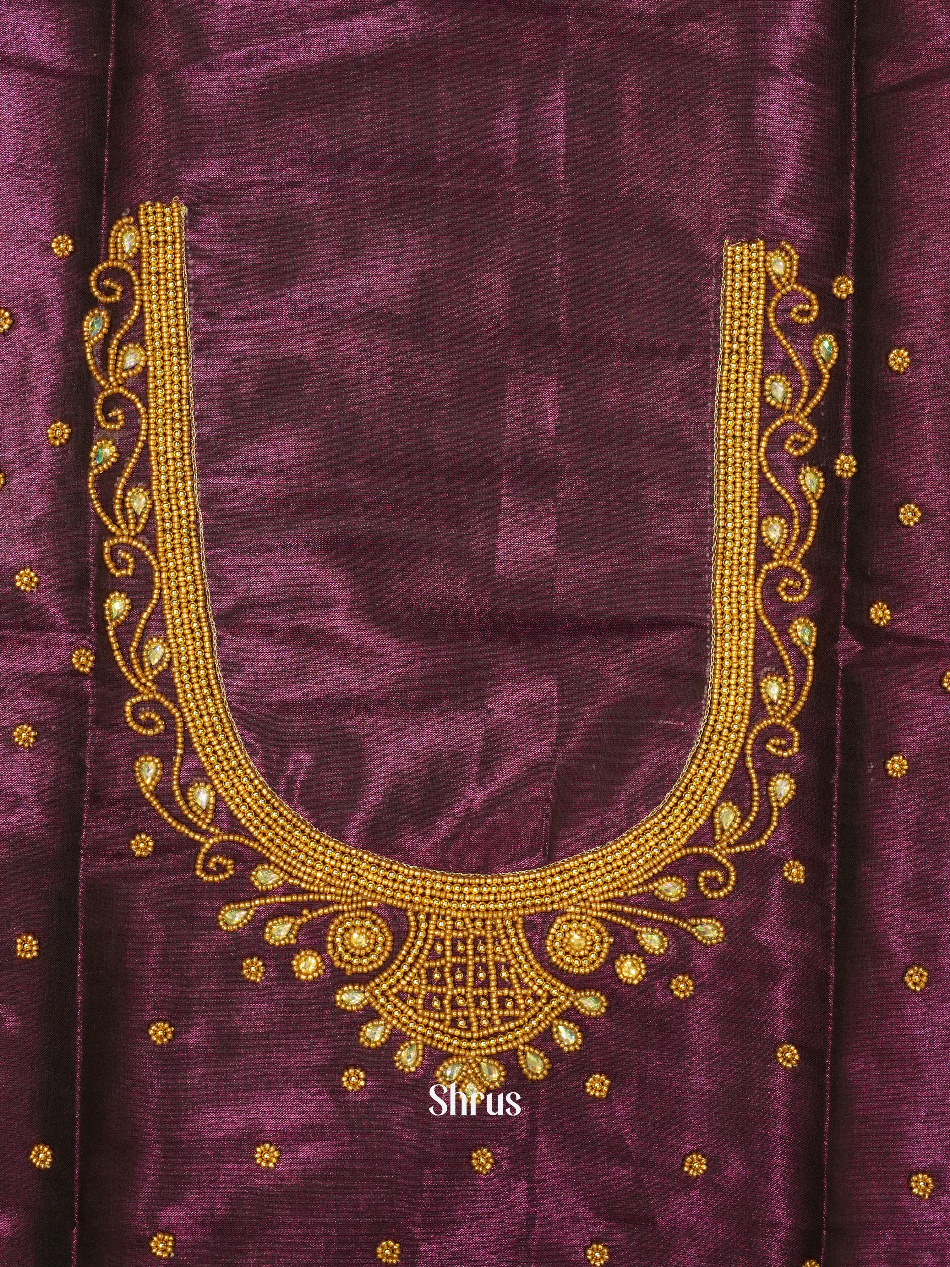 Violet - Aari Blouse - Shop on ShrusEternity.com