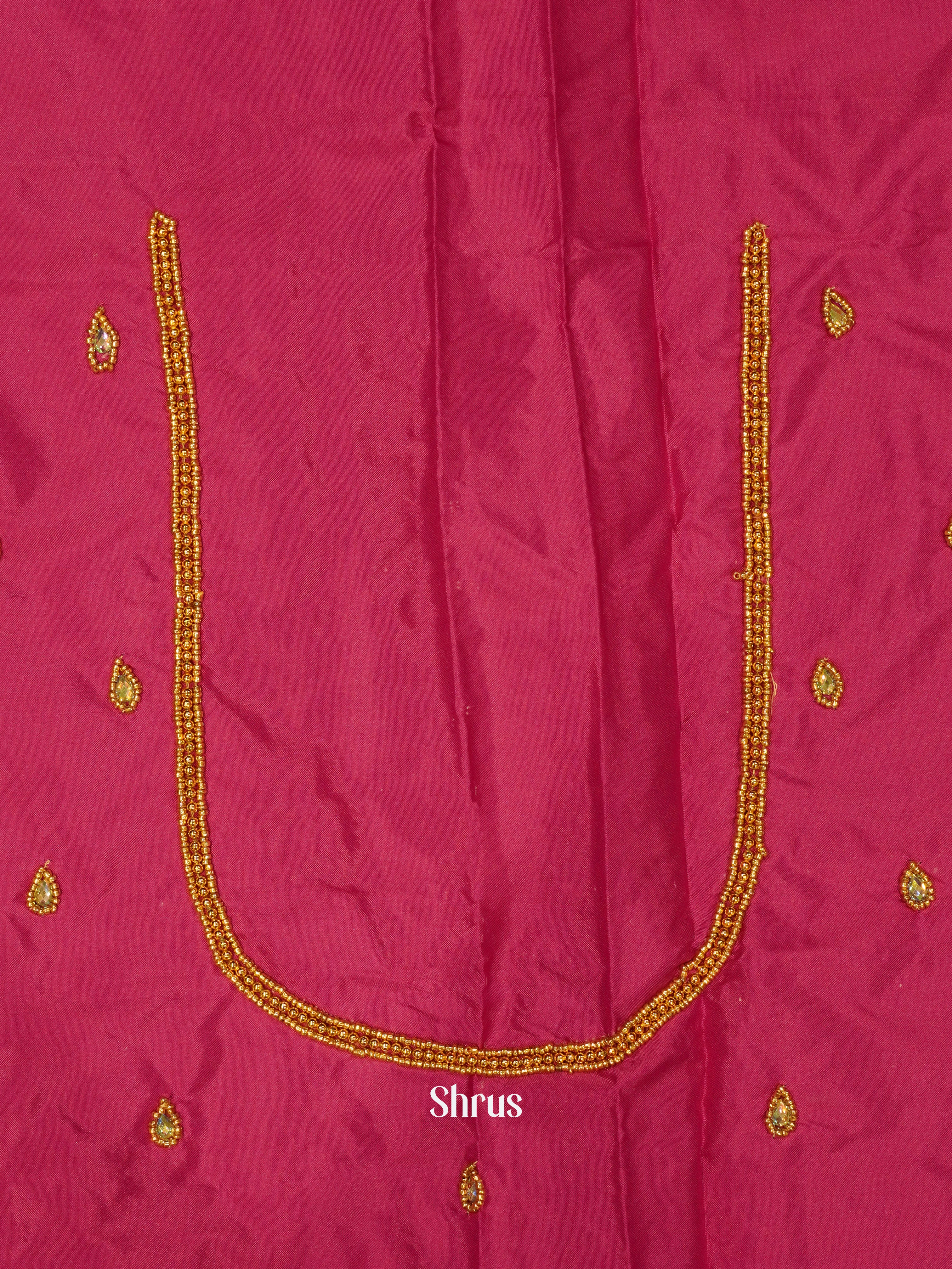 Reddish Pink - Aari Blouse - Shop on ShrusEternity.com