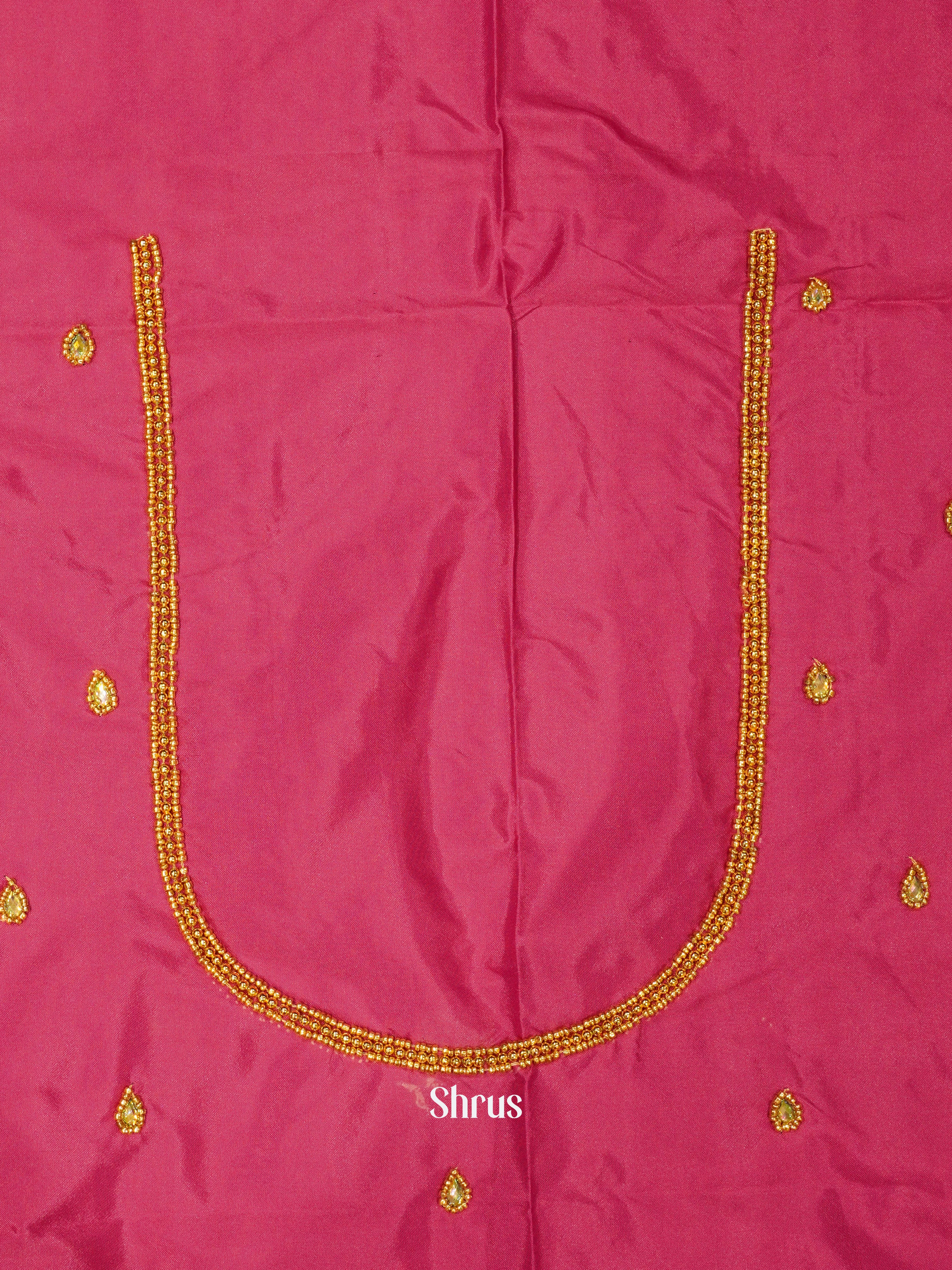 Reddish Pink - Aari Blouse - Shop on ShrusEternity.com