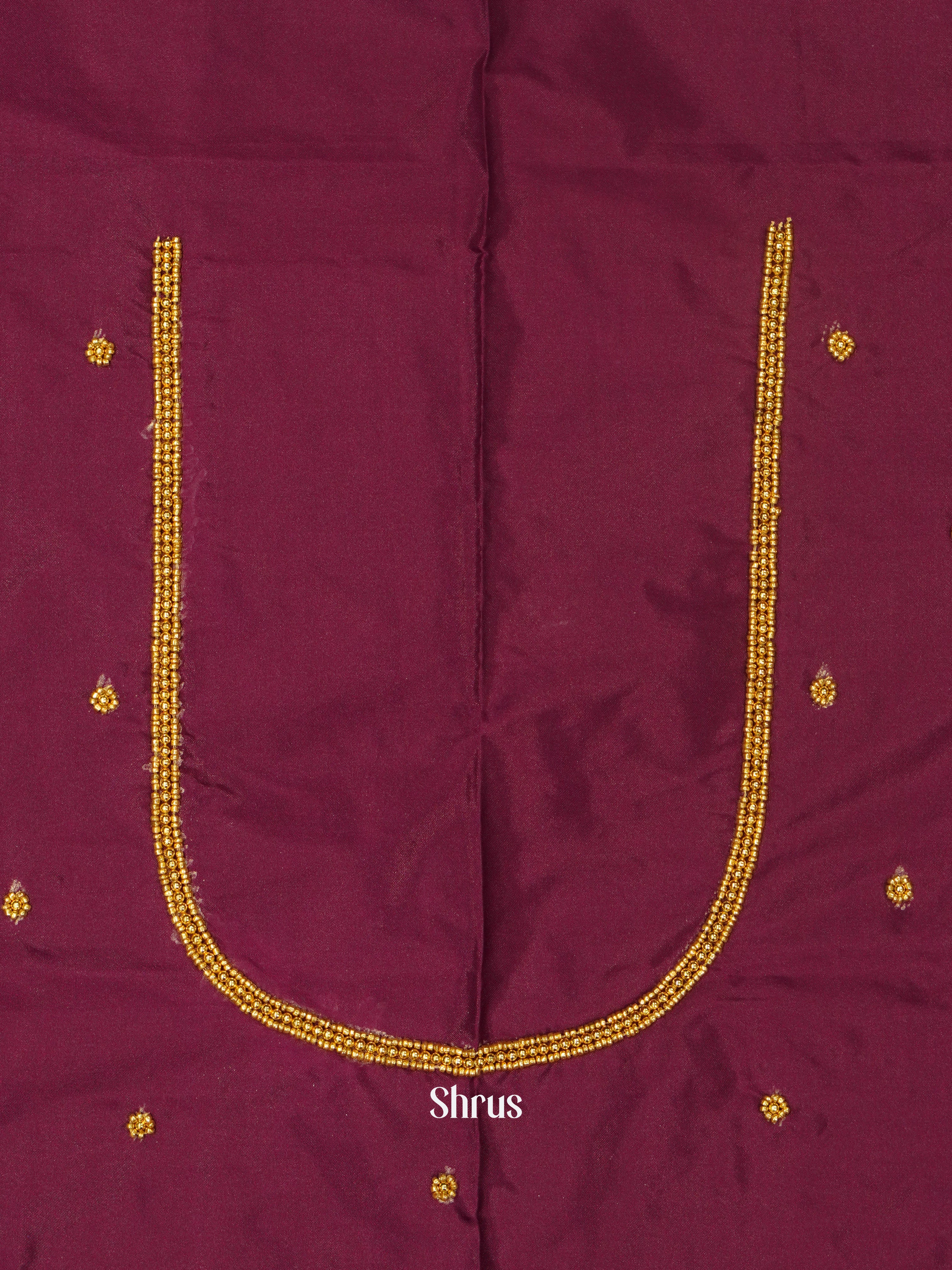 Purple - Aari Blouse - Shop on ShrusEternity.com