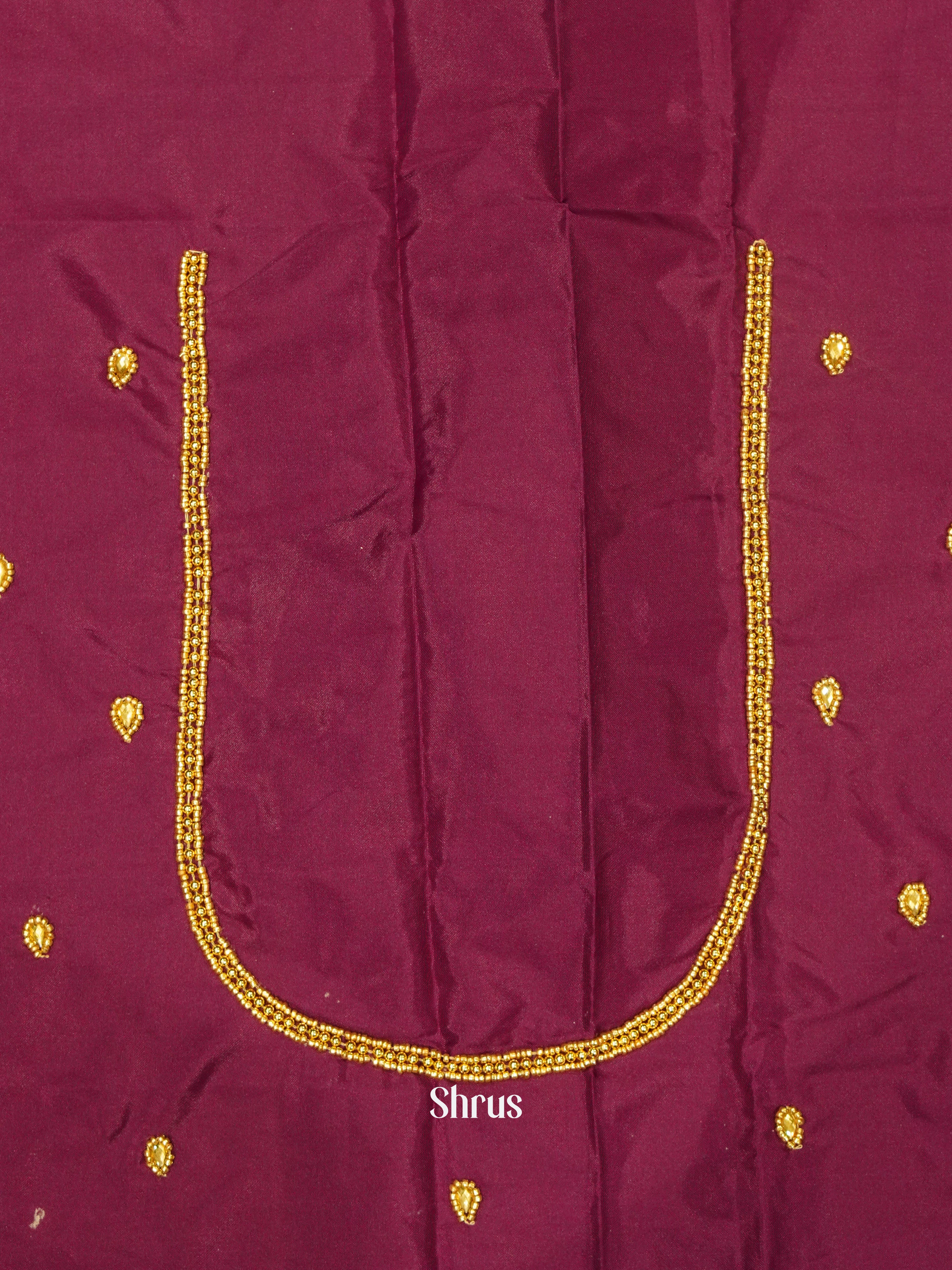 Purple - Aari Blouse - Shop on ShrusEternity.com