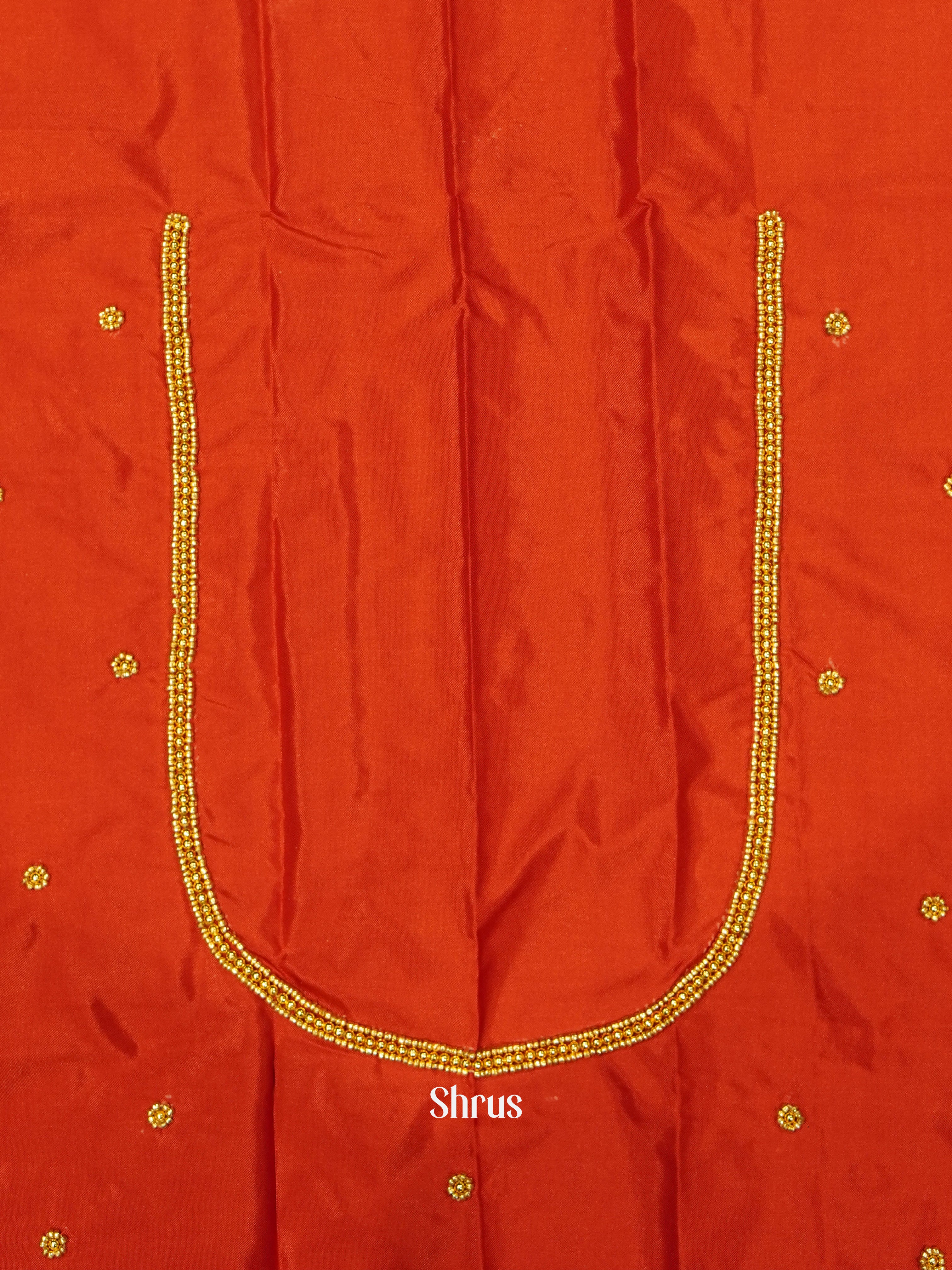 Red - Aari Blouse - Shop on ShrusEternity.com