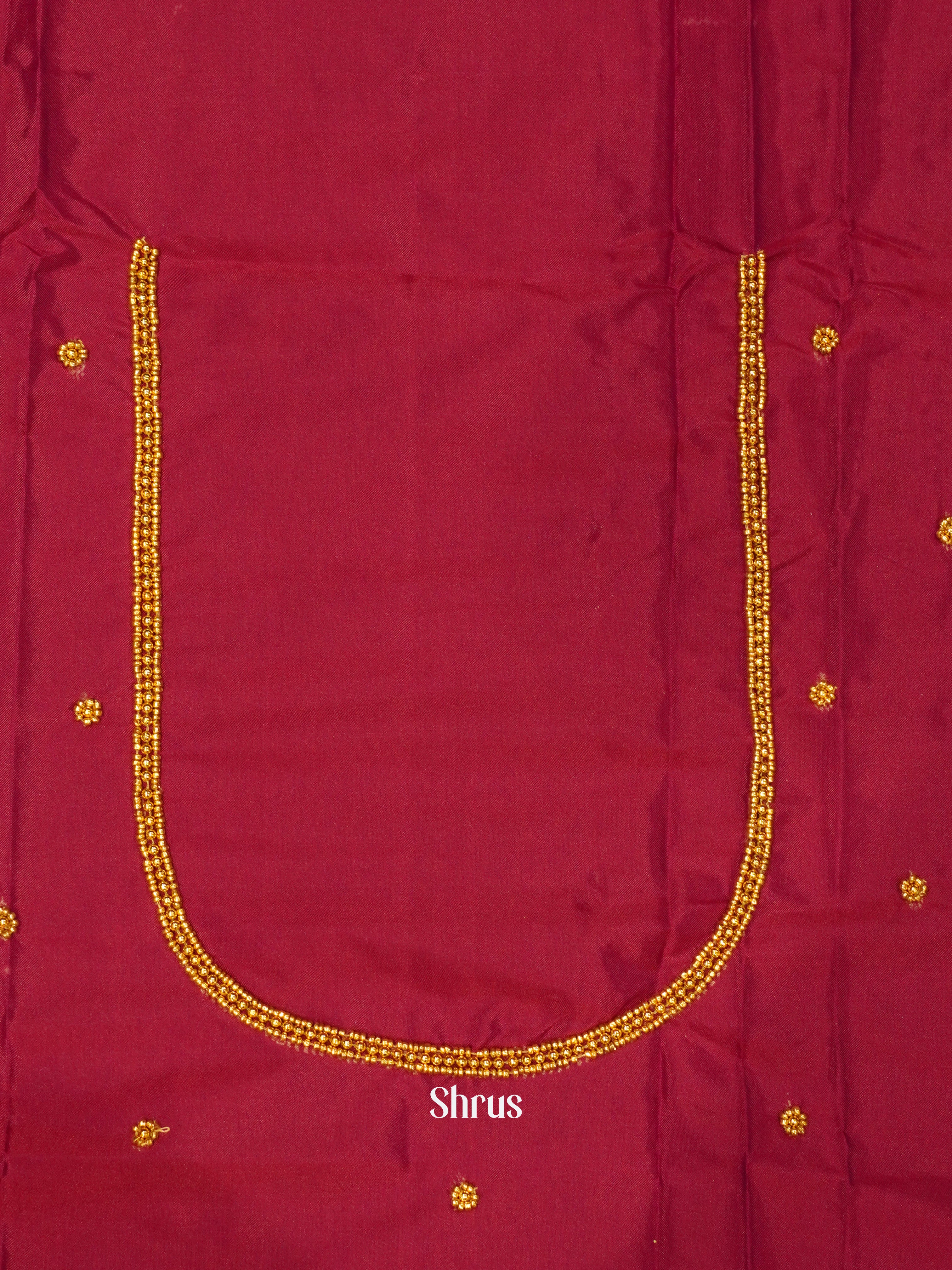 Maroon - Aari Blouse - Shop on ShrusEternity.com