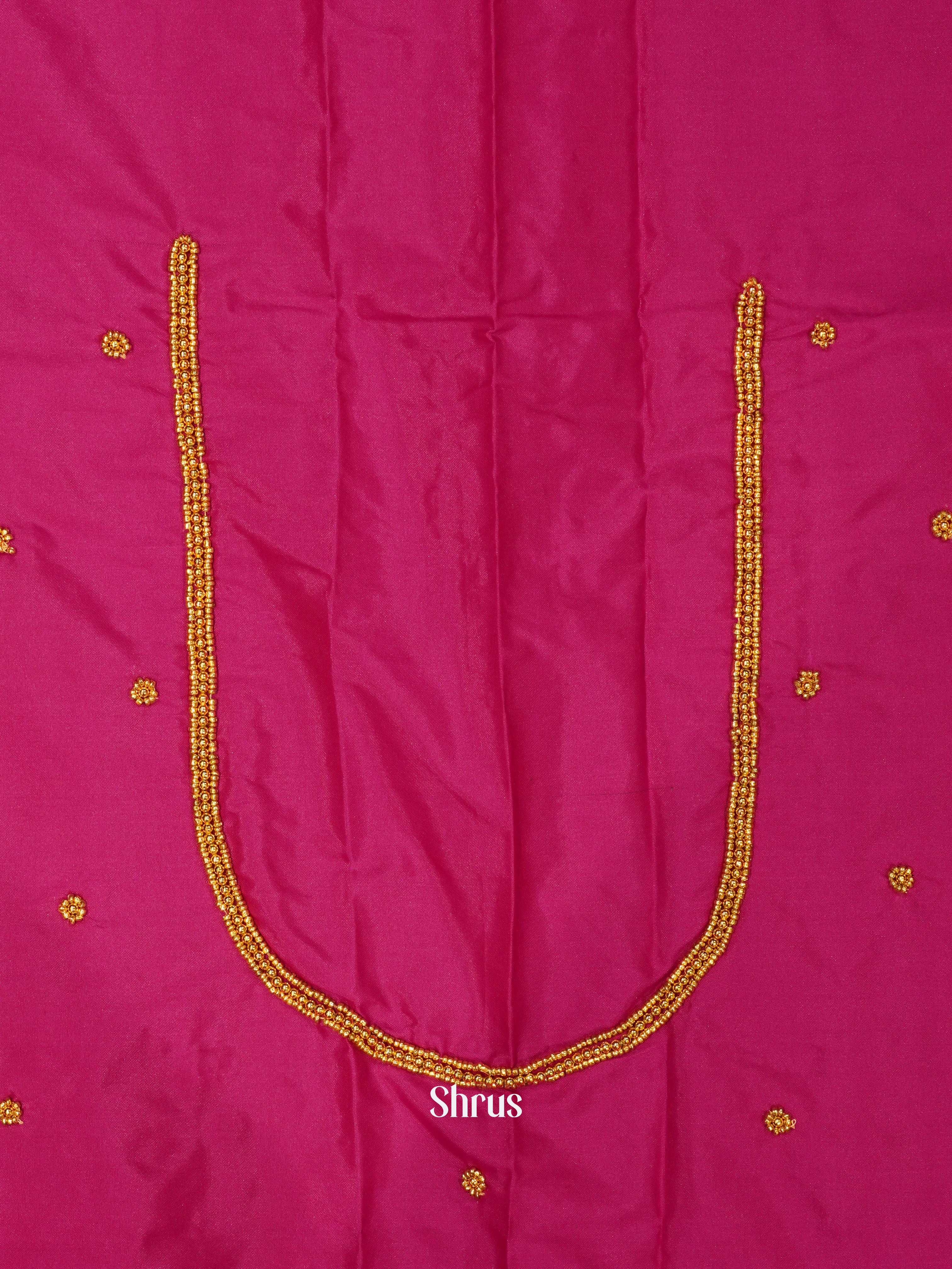 Reddish Pink - Aari Blouse - Shop on ShrusEternity.com