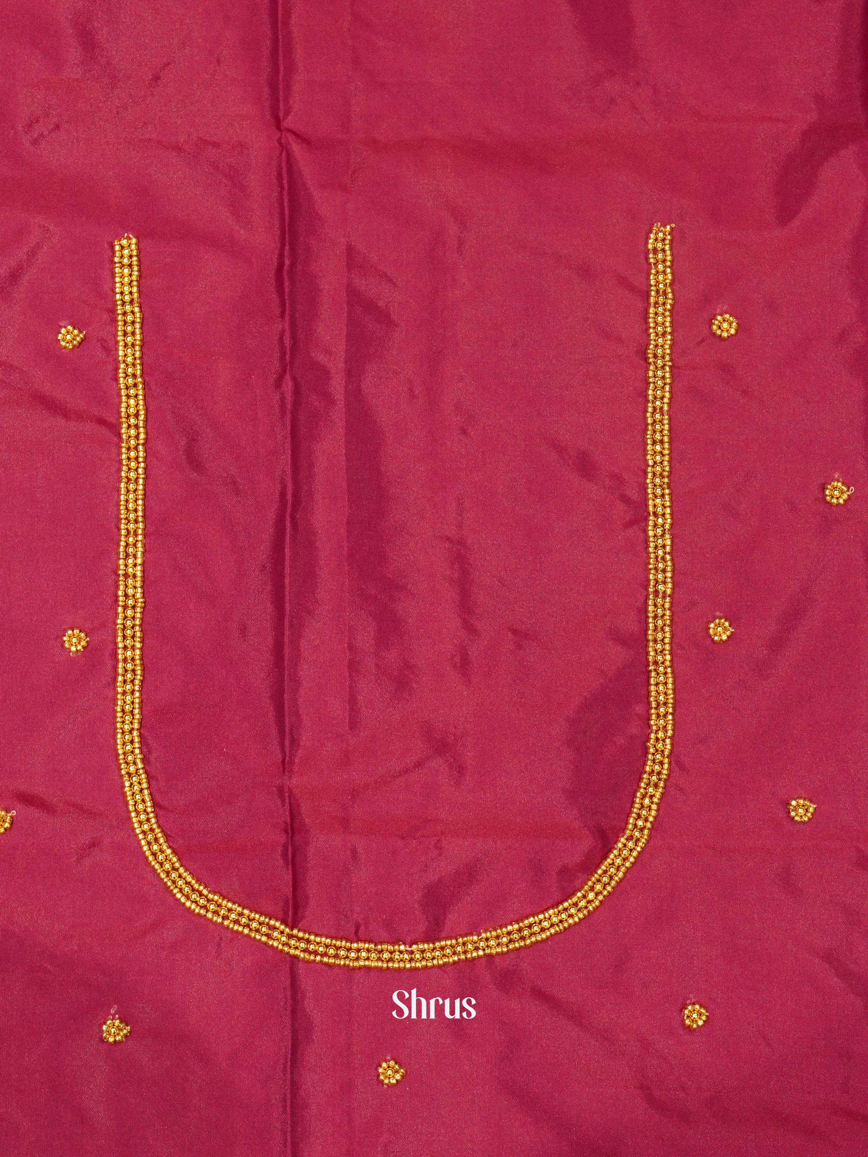 Maroon - Aari Blouse - Shop on ShrusEternity.com