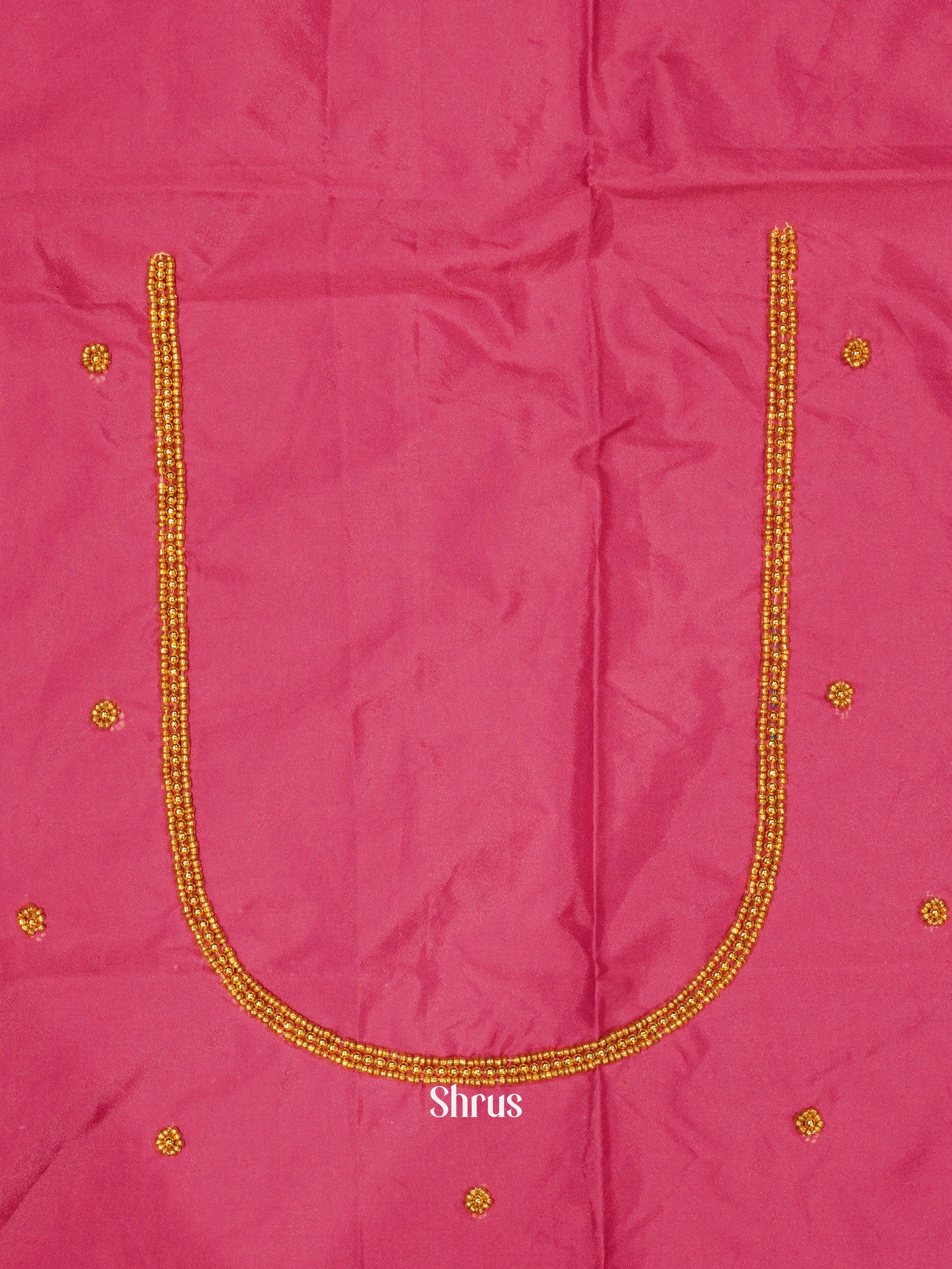 Reddish Pink - Aari Blouse - Shop on ShrusEternity.com