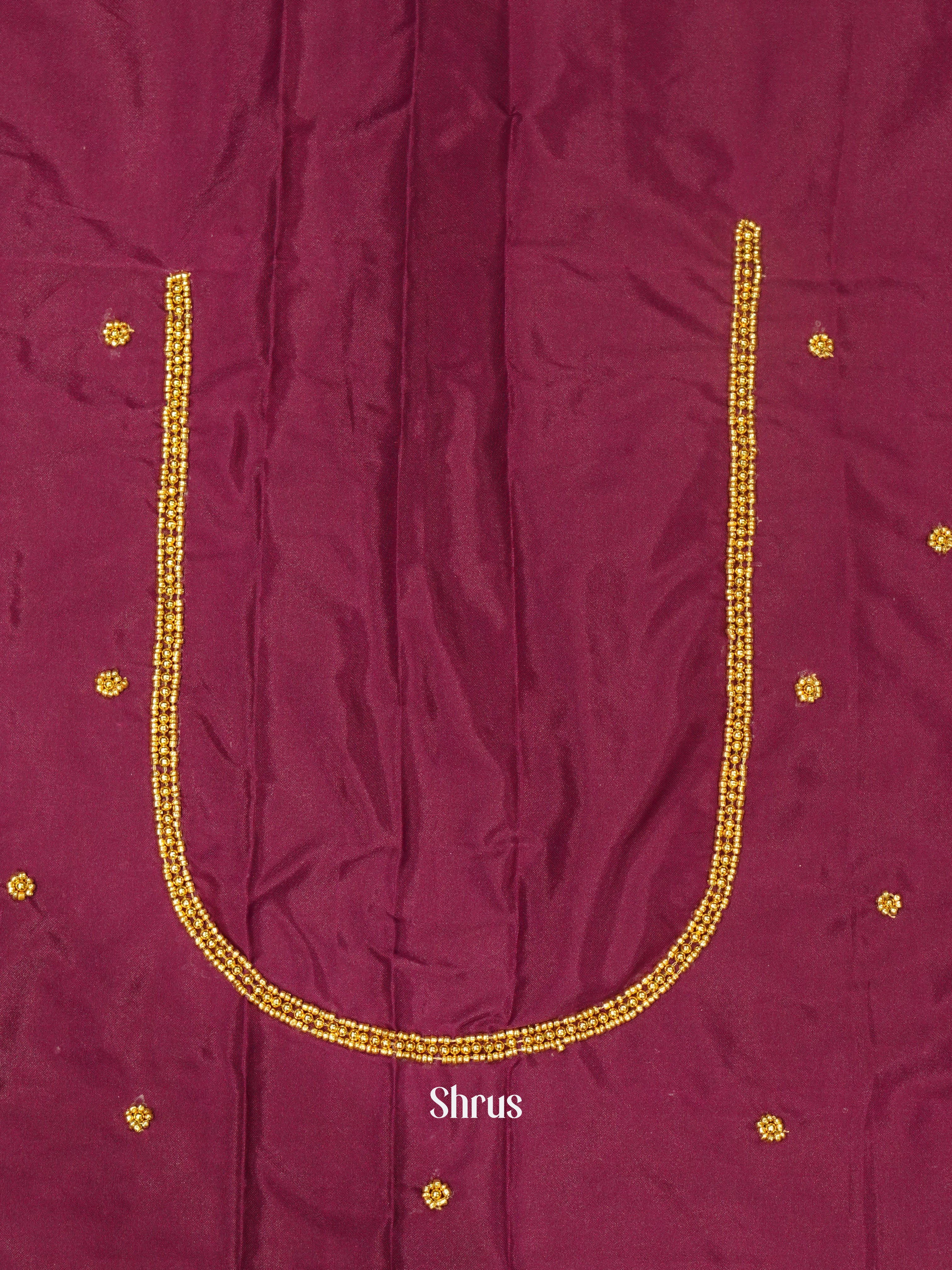 Purple - Aari Blouse - Shop on ShrusEternity.com