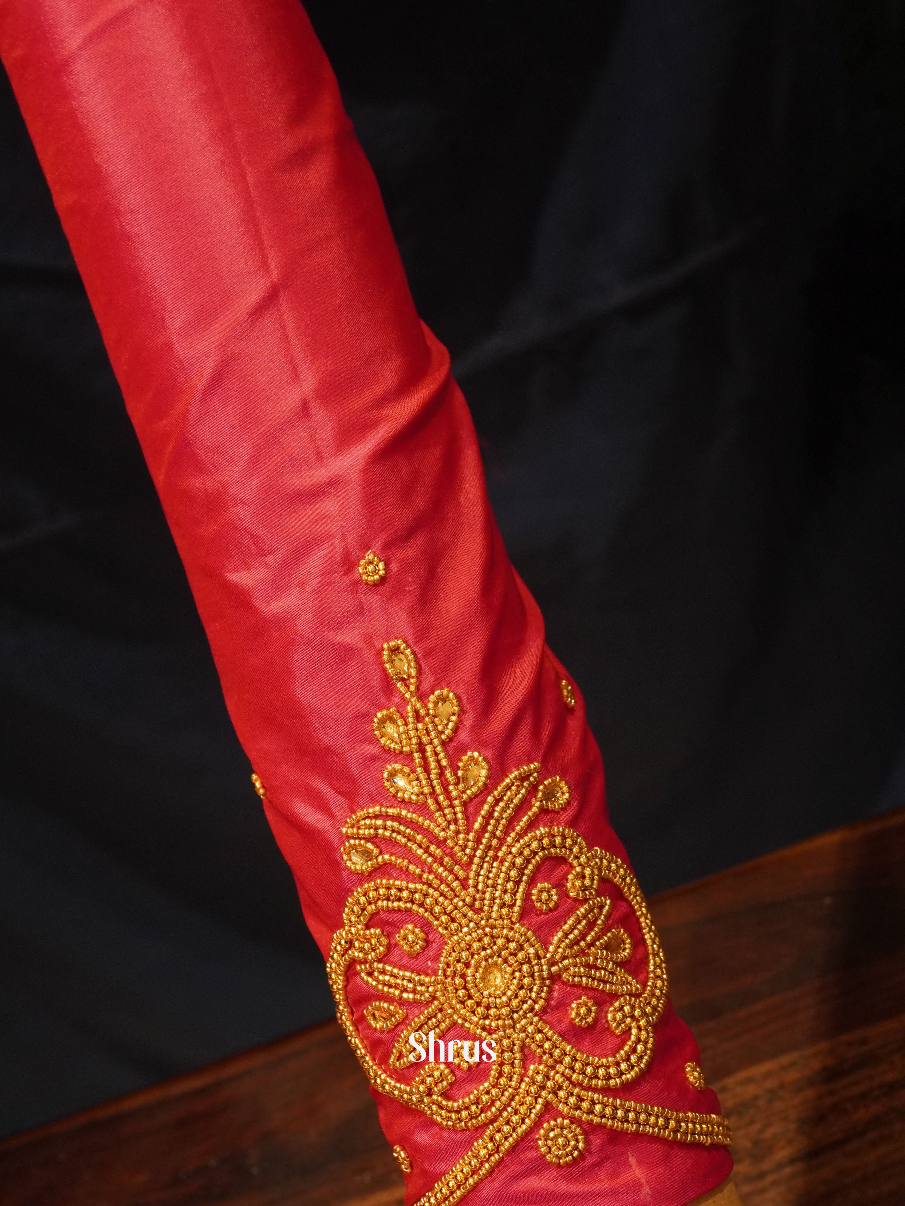 Pink -Aari blouse - Shop on ShrusEternity.com