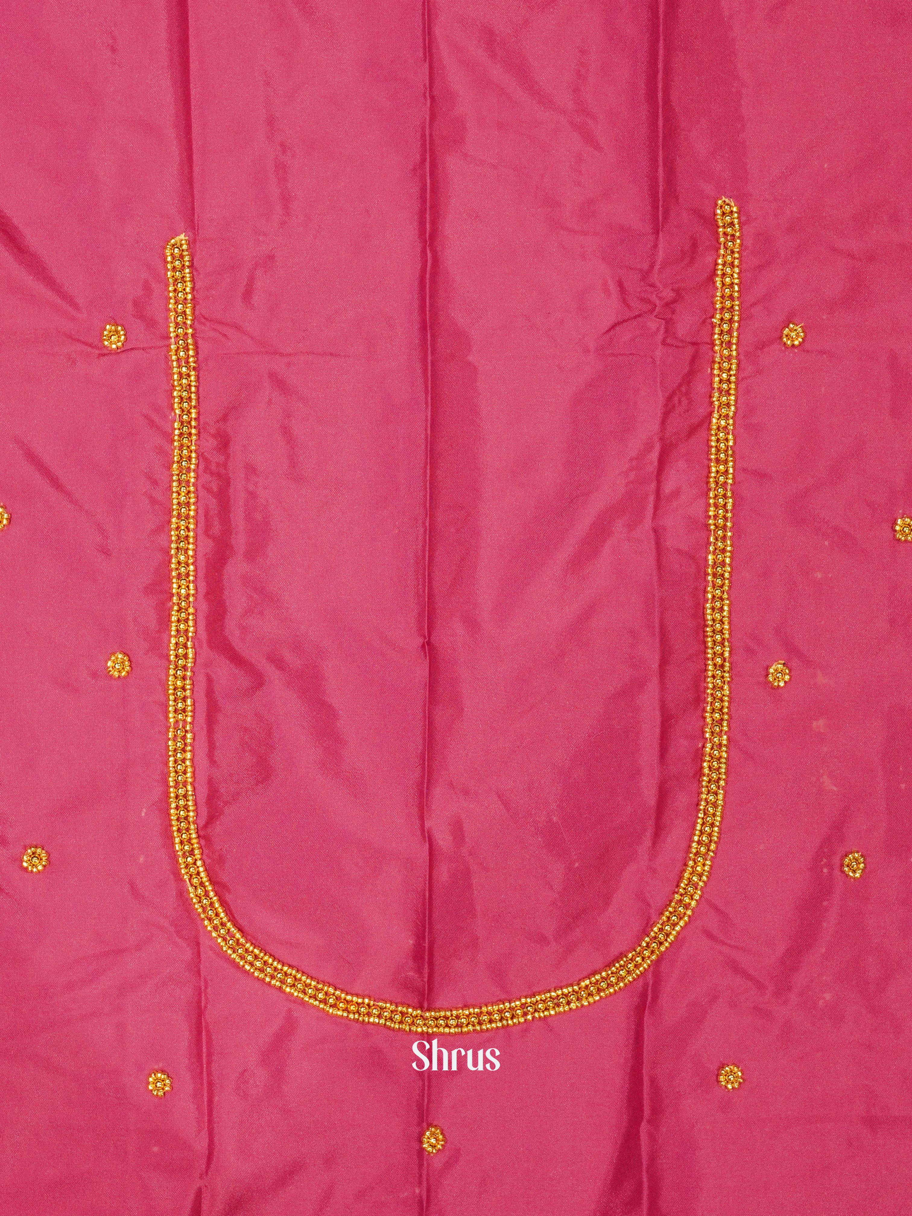 Reddish Pink - Aari Blouse - Shop on ShrusEternity.com