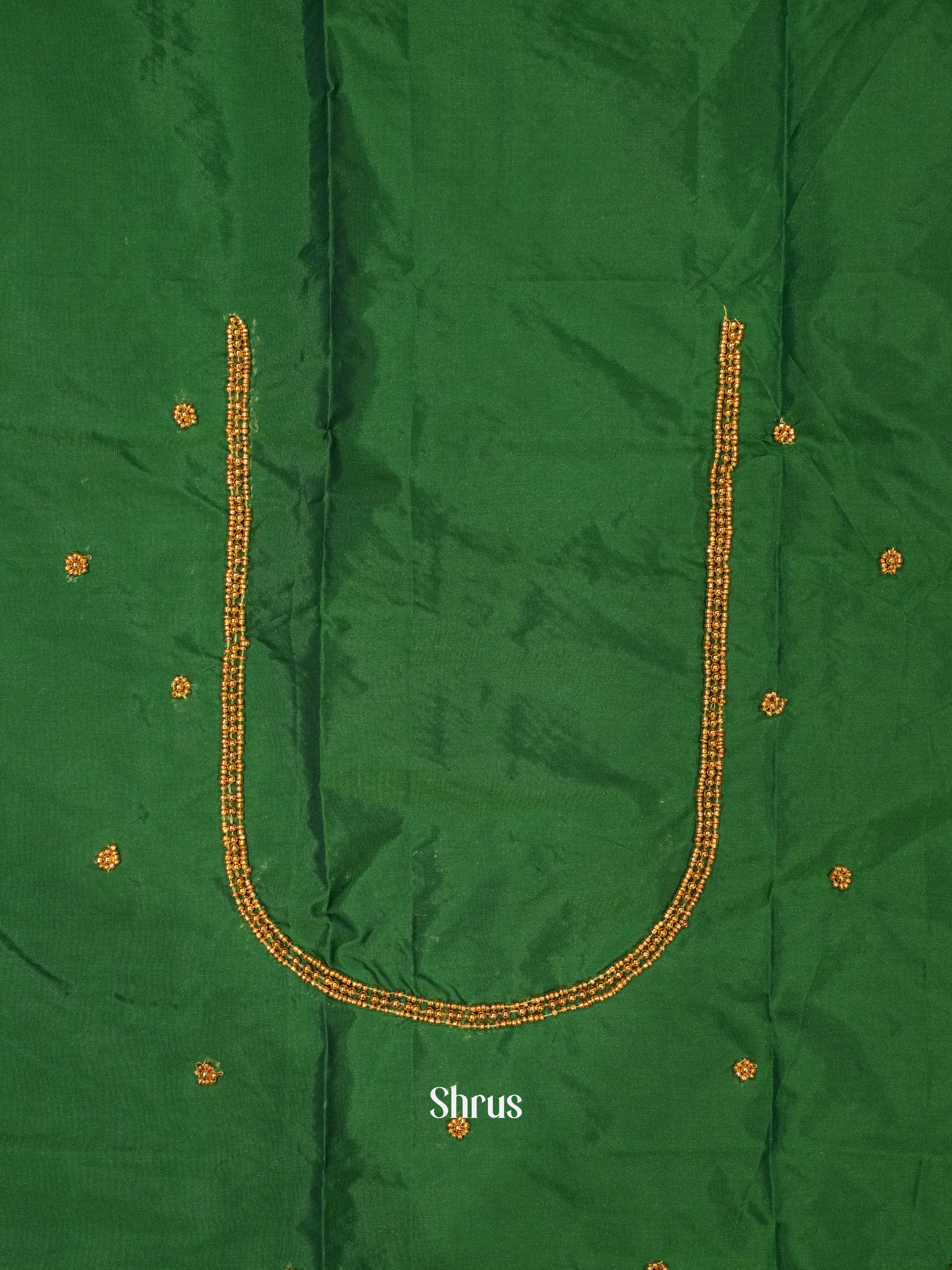 Green -Aari Blouse - Shop on ShrusEternity.com