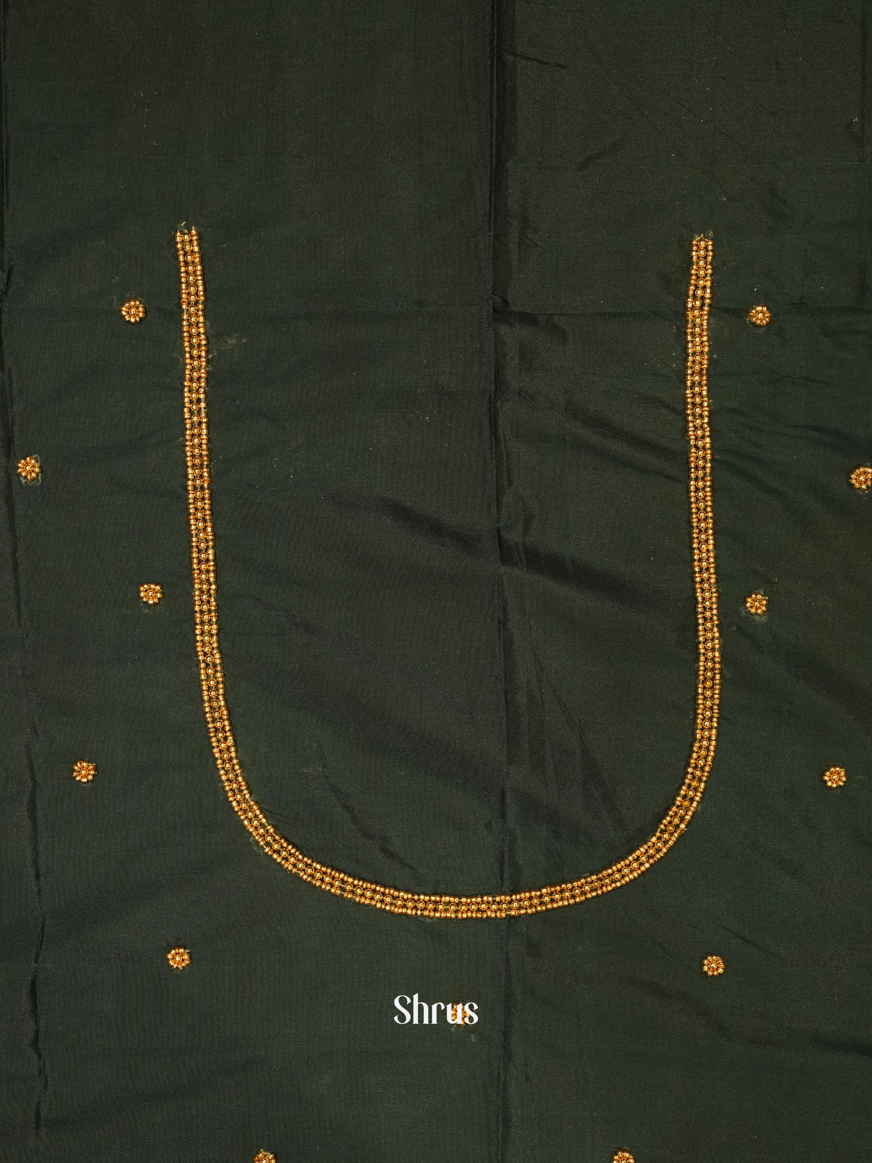 Dark Green - Aari Blouse - Shop on ShrusEternity.com