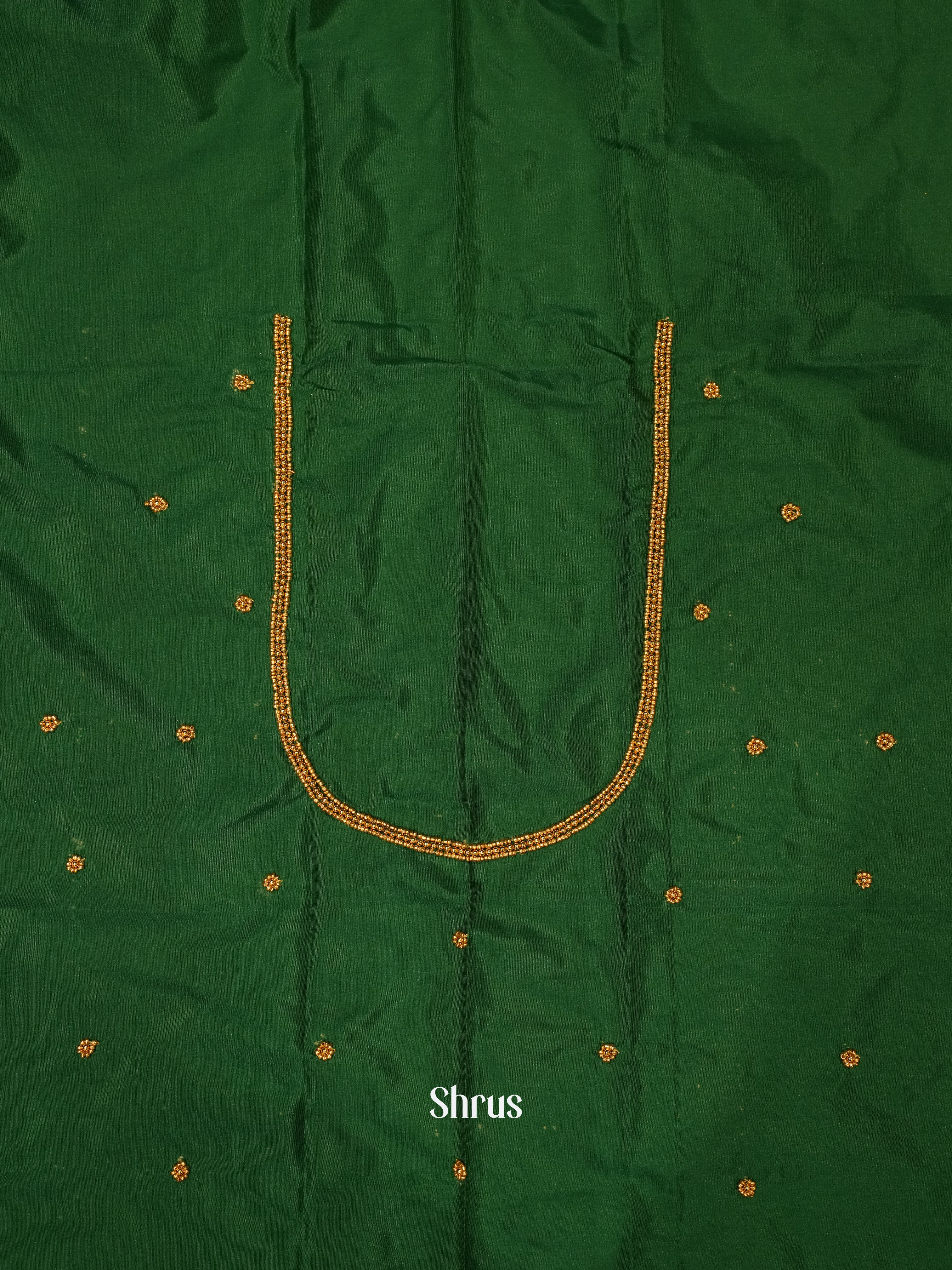 Green - Aari Blouse - Shop on ShrusEternity.com