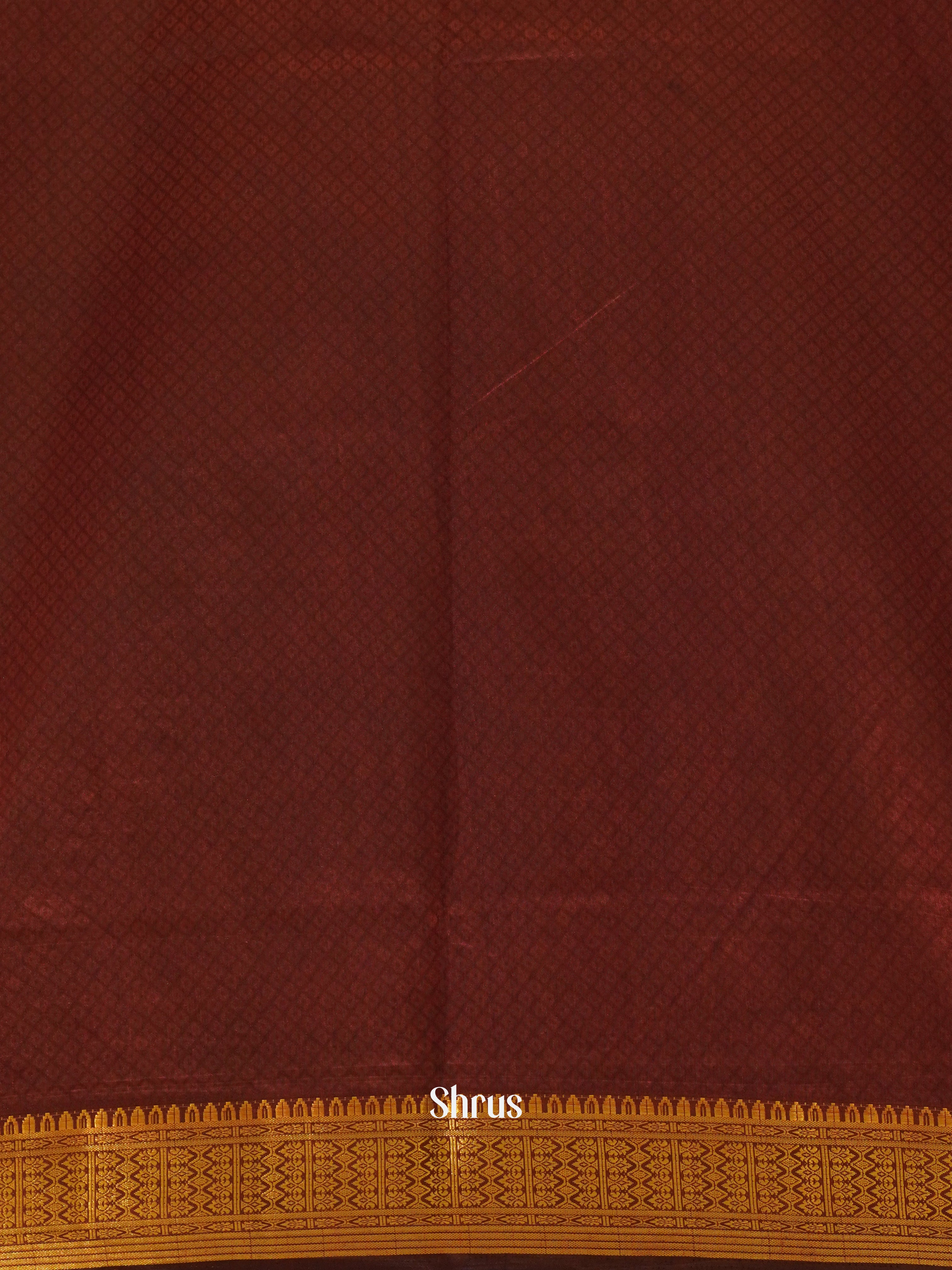 Black & Maroon - Semi Patola Saree - Shop on ShrusEternity.com