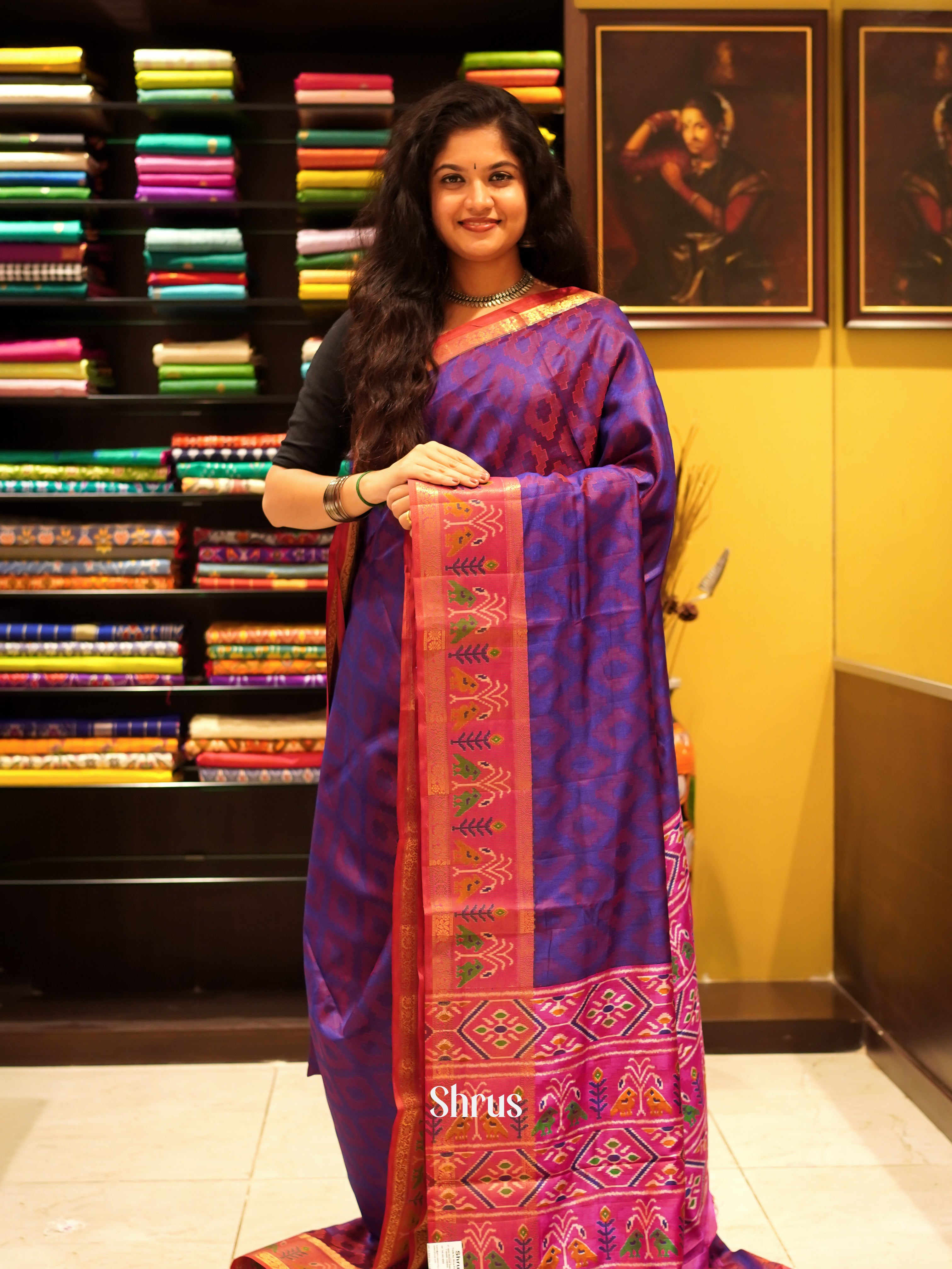 CES24278 - Semi Patola Saree - Shop on ShrusEternity.com
