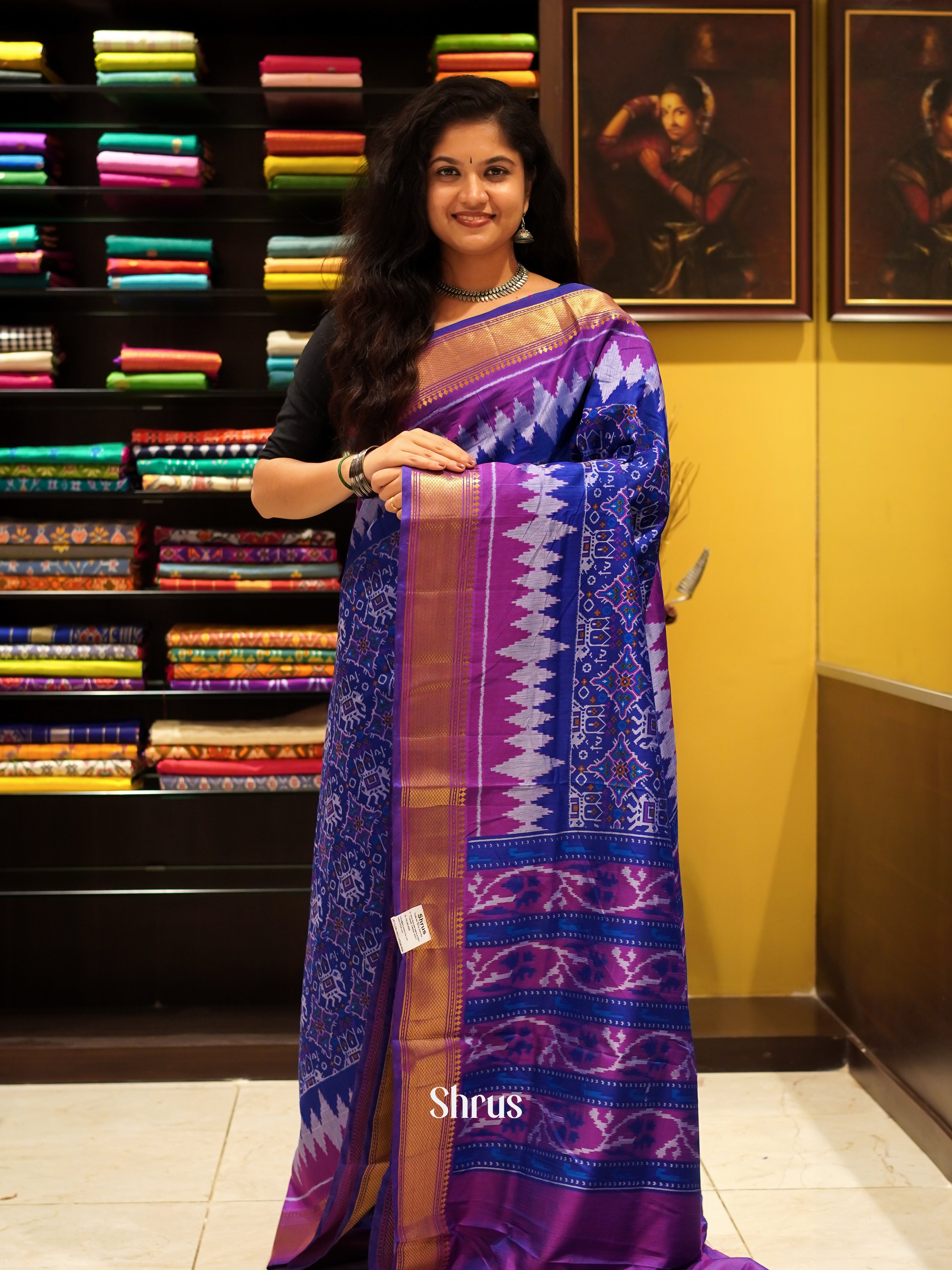 CES24291 - Semi Patola Saree - Shop on ShrusEternity.com