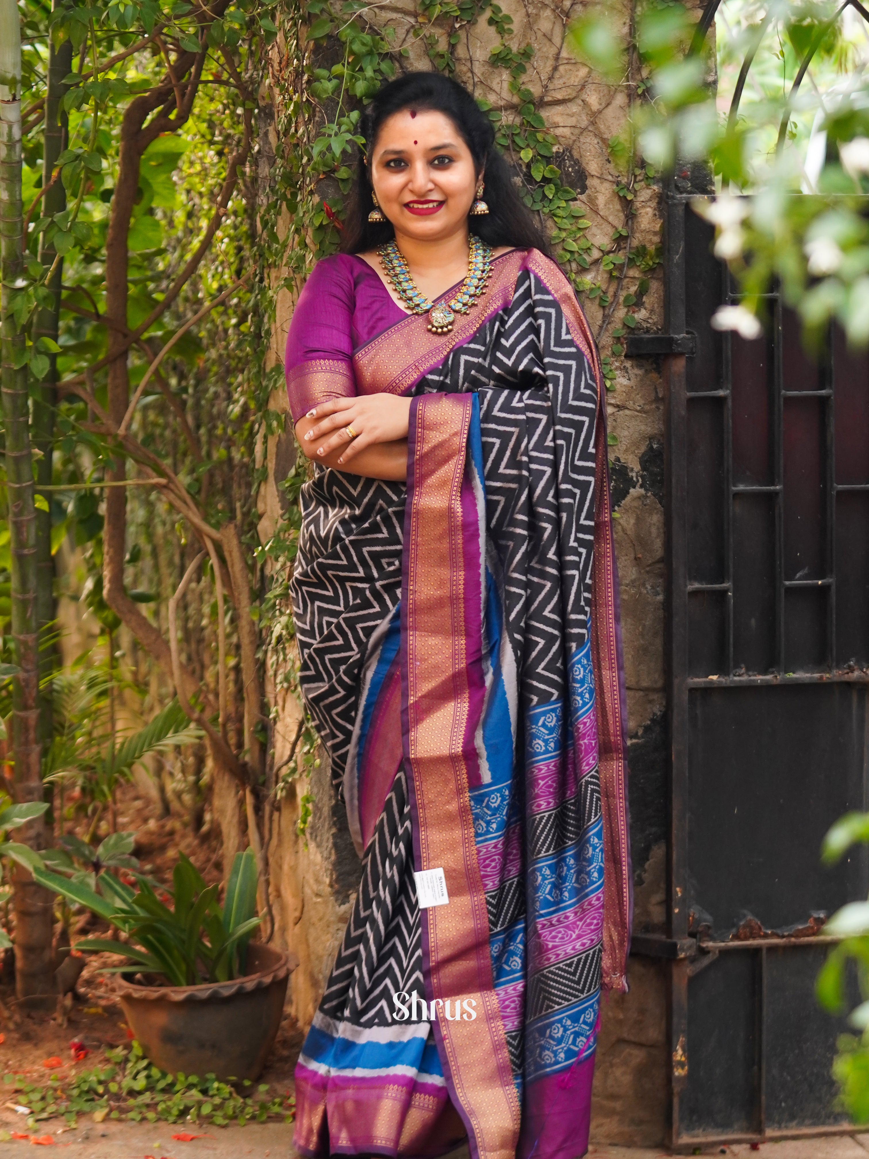 CES24301 - Semi Patola Saree - Shop on ShrusEternity.com