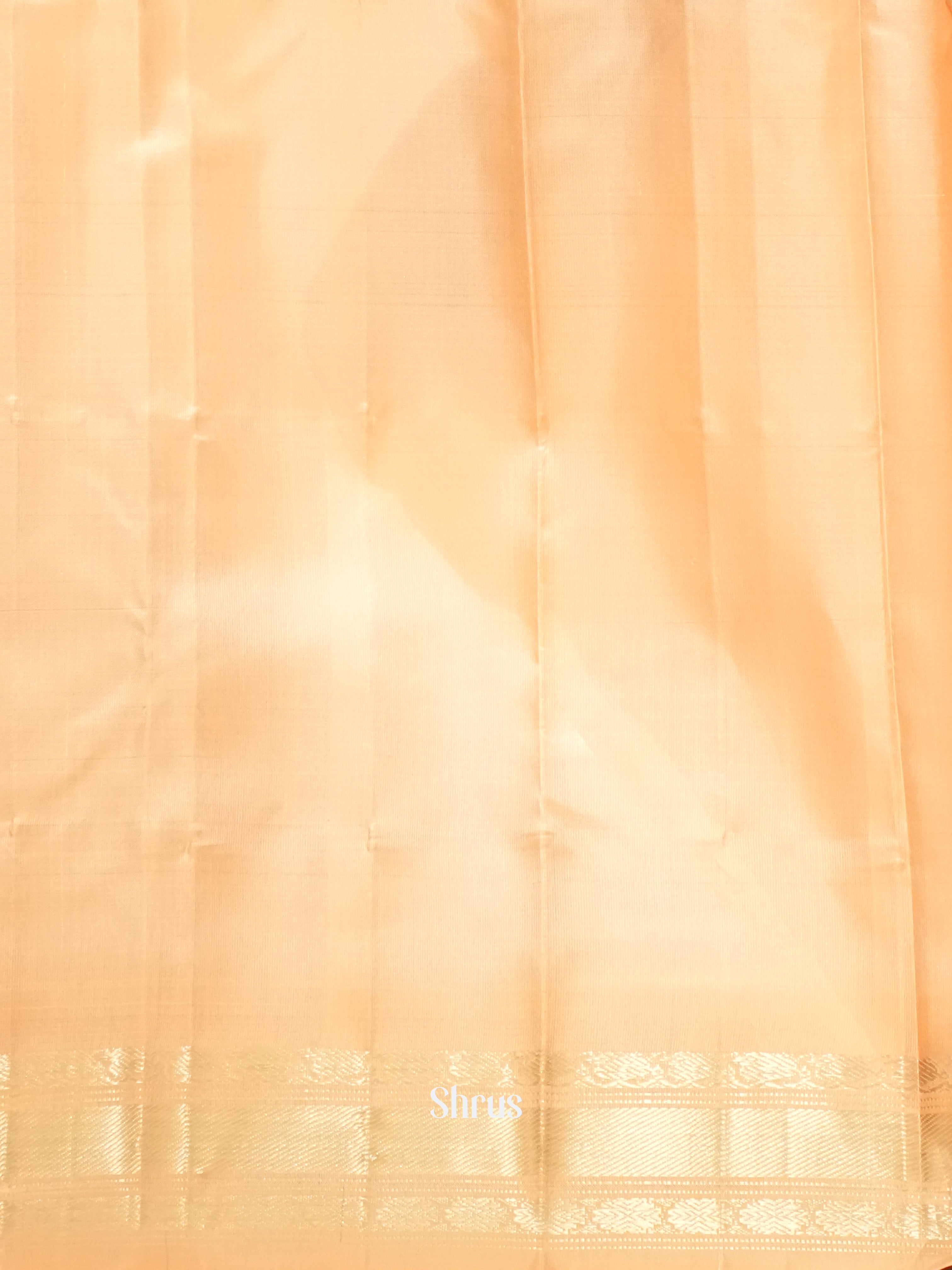 Green & Peach - Gadwal Silk Saree - Shop on ShrusEternity.com