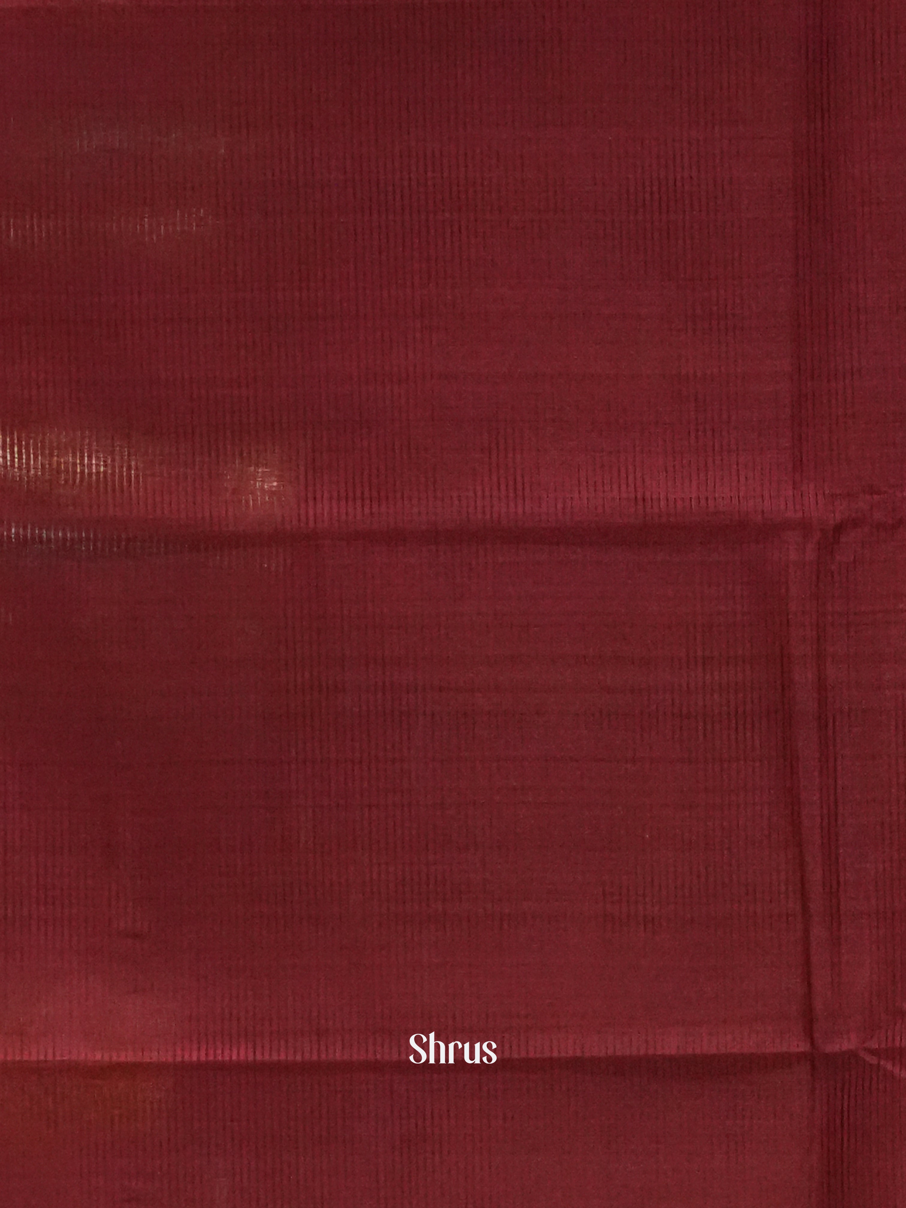 Maroon(Single Tone)- Mangalagiri Silk Cotton saree - Shop on ShrusEternity.com