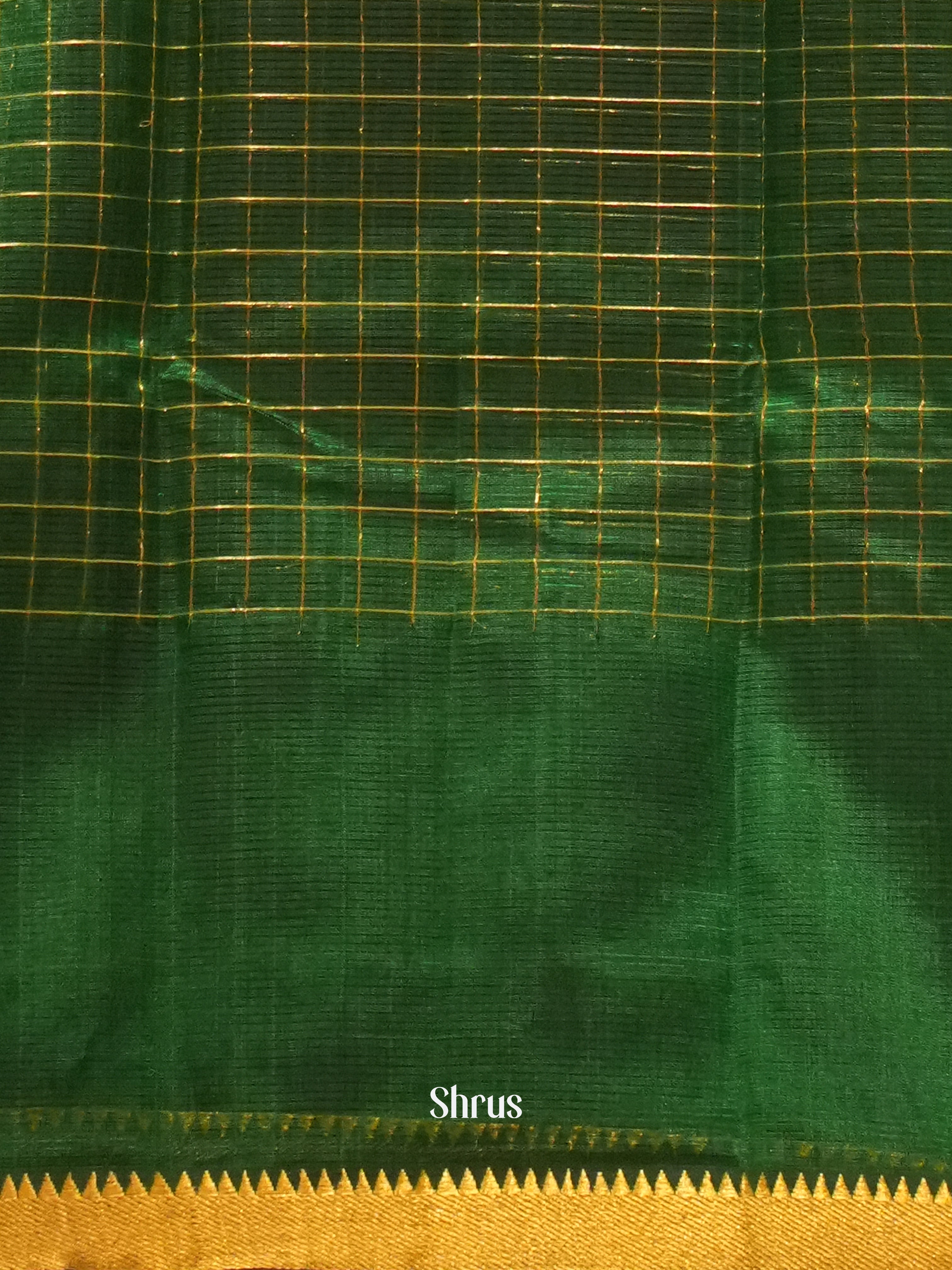 Green(Single Tone) - Managalagiri Silk Cotton Saree - Shop on ShrusEternity.com
