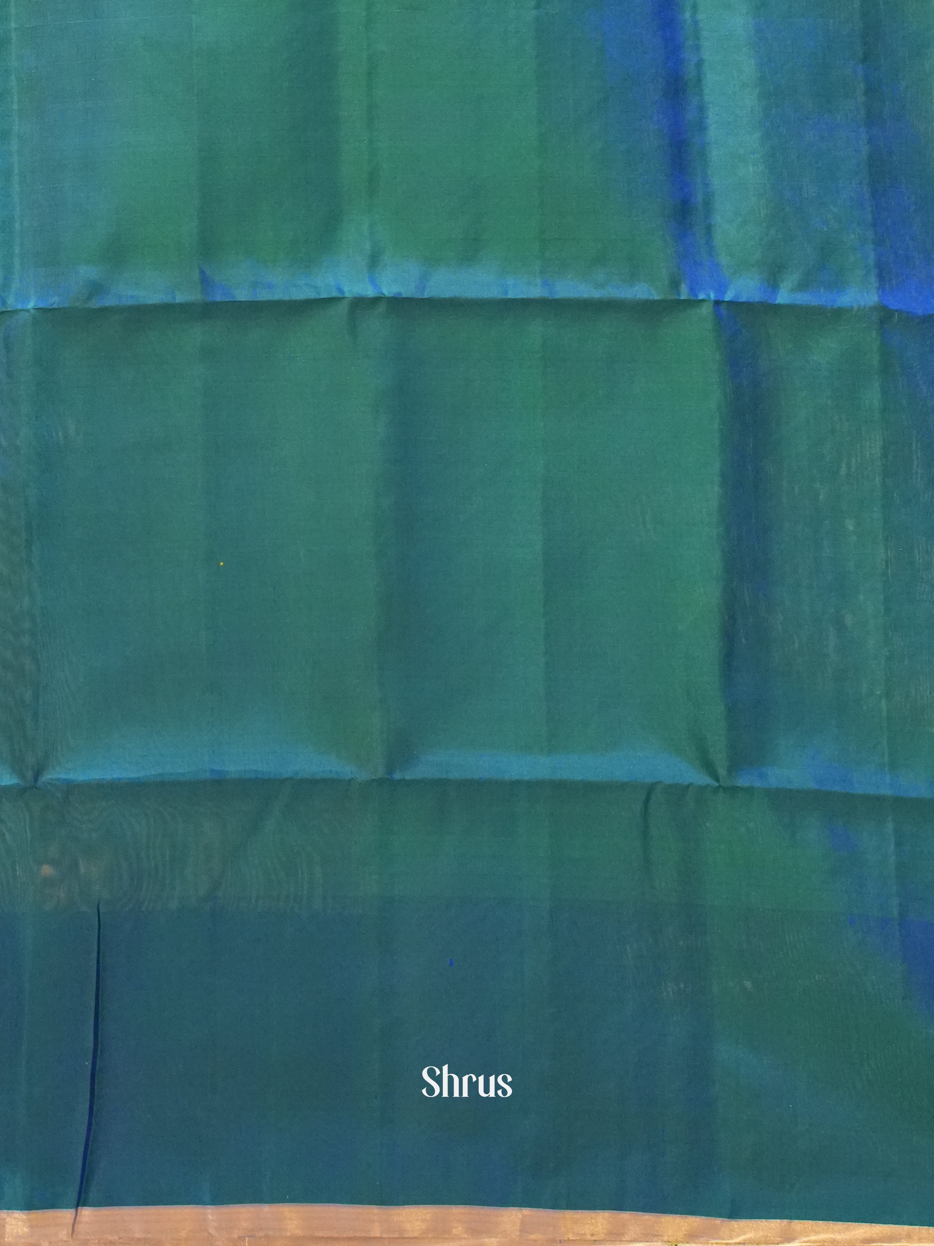 Green & Blue - Soft Silk Saree - Shop on ShrusEternity.com