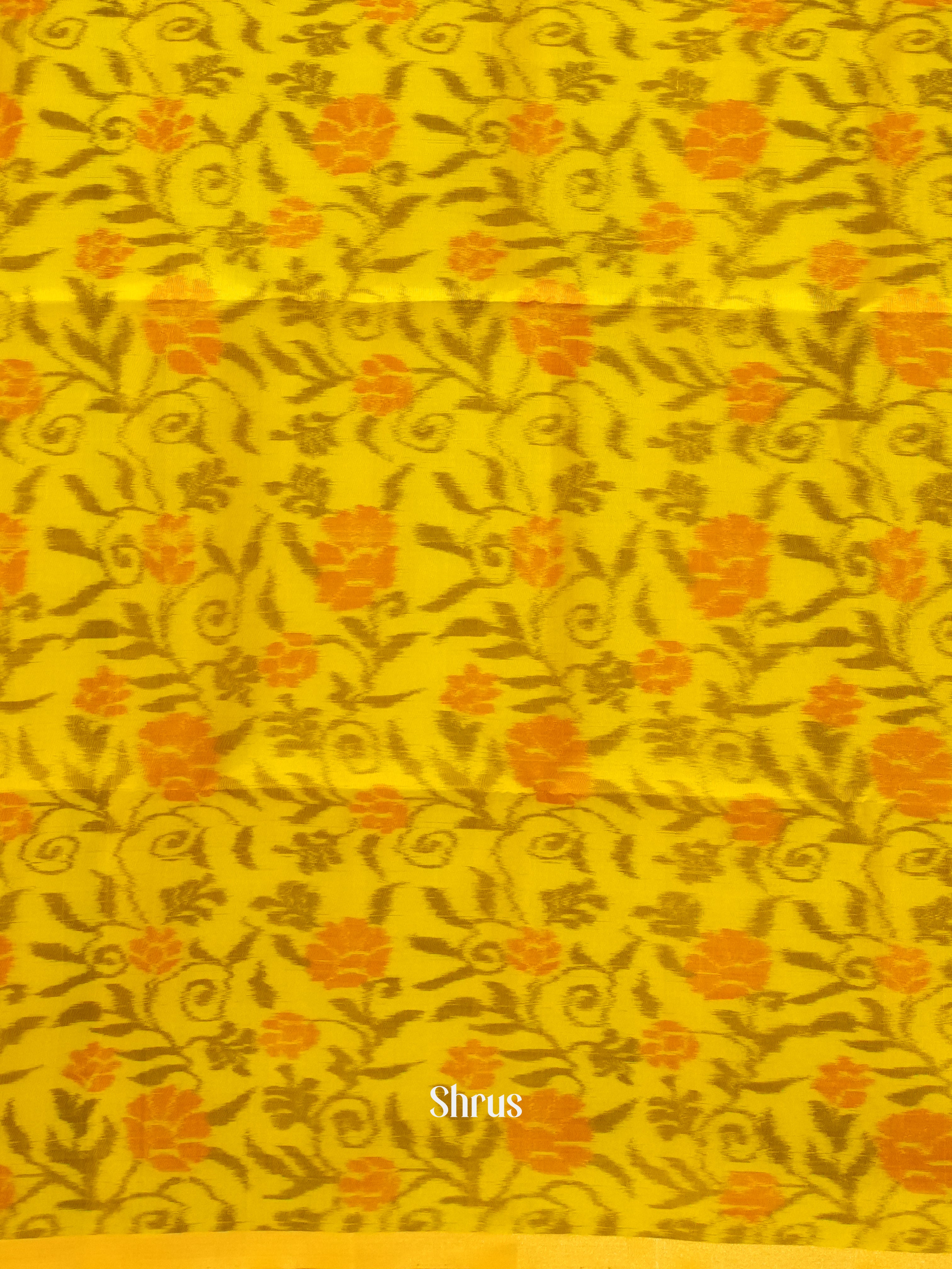 Blue & Yellow - Soft Silk Saree - Shop on ShrusEternity.com