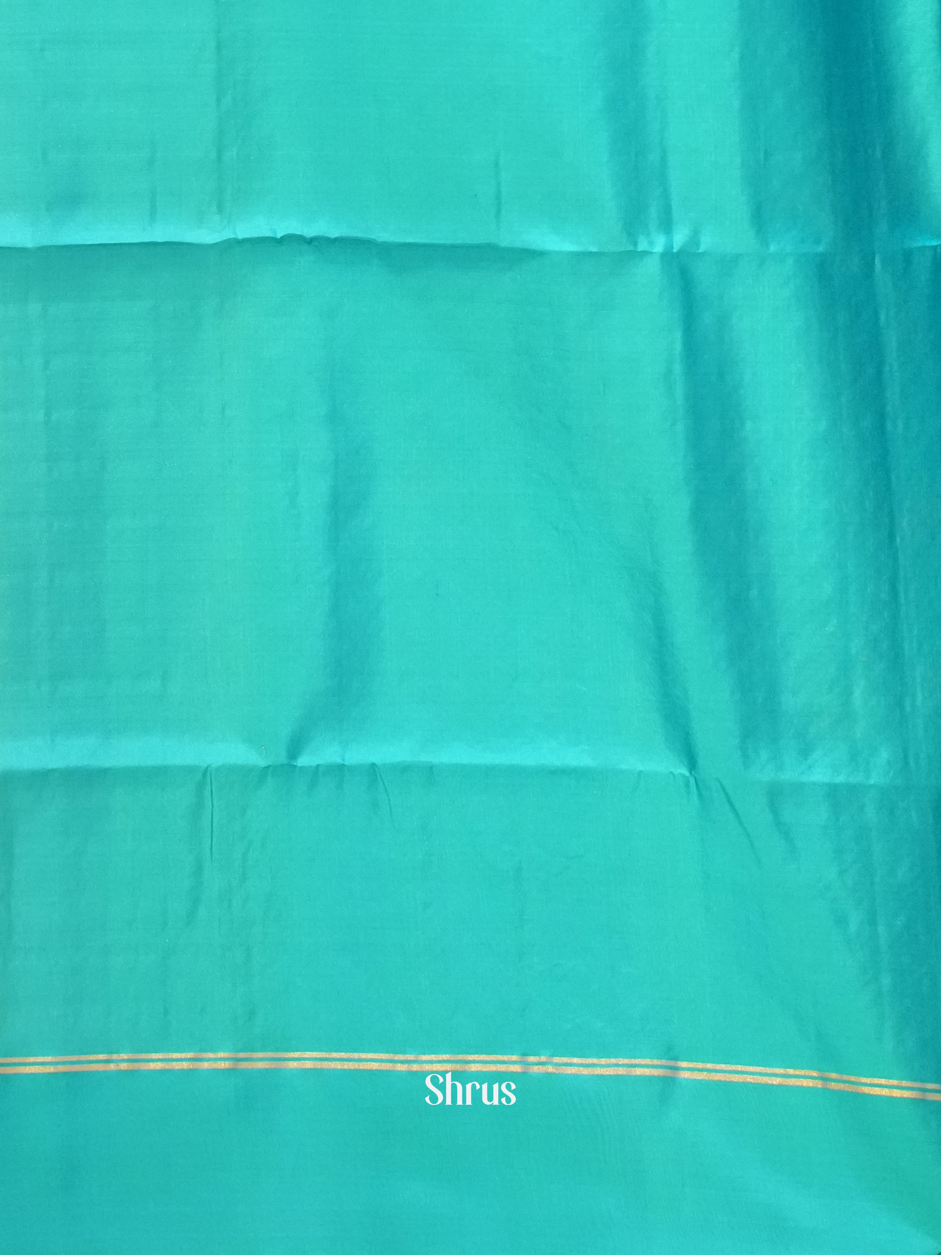 Green & Teal - Soft Silk Saree - Shop on ShrusEternity.com