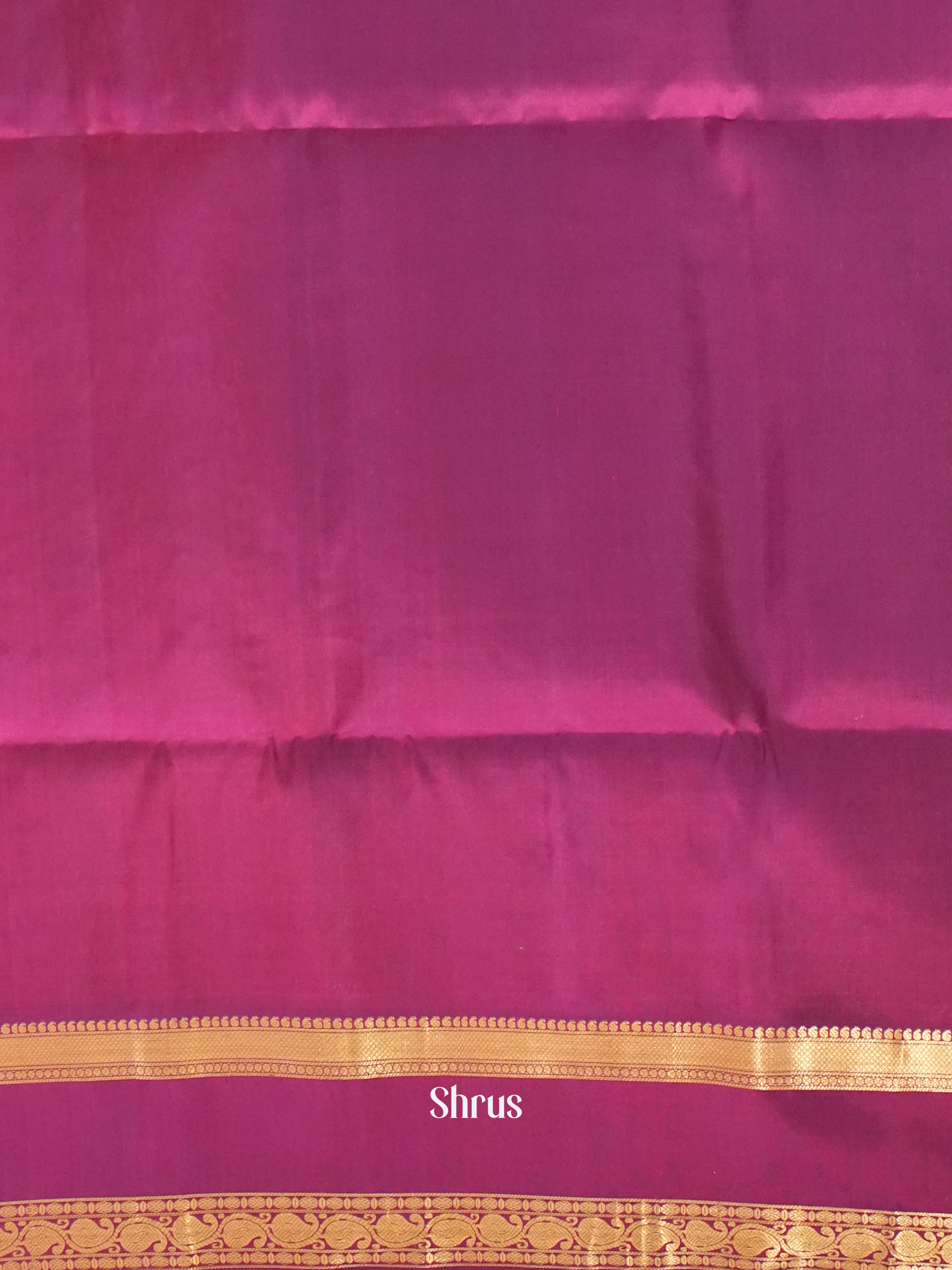 Orange & Purple - Soft Silk Saree - Shop on ShrusEternity.com