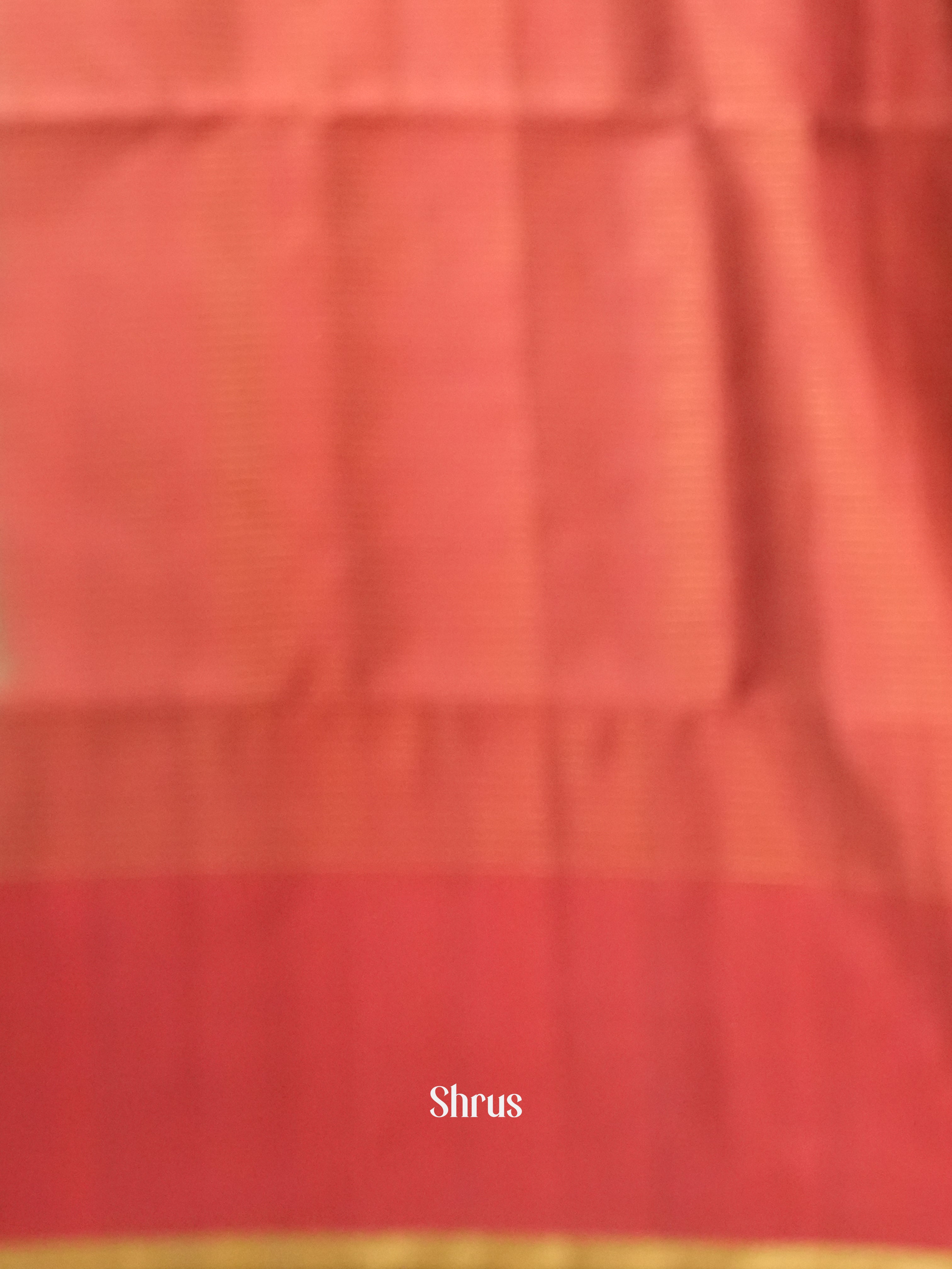 Green & Orangish Pink - Soft Silk Saree - Shop on ShrusEternity.com