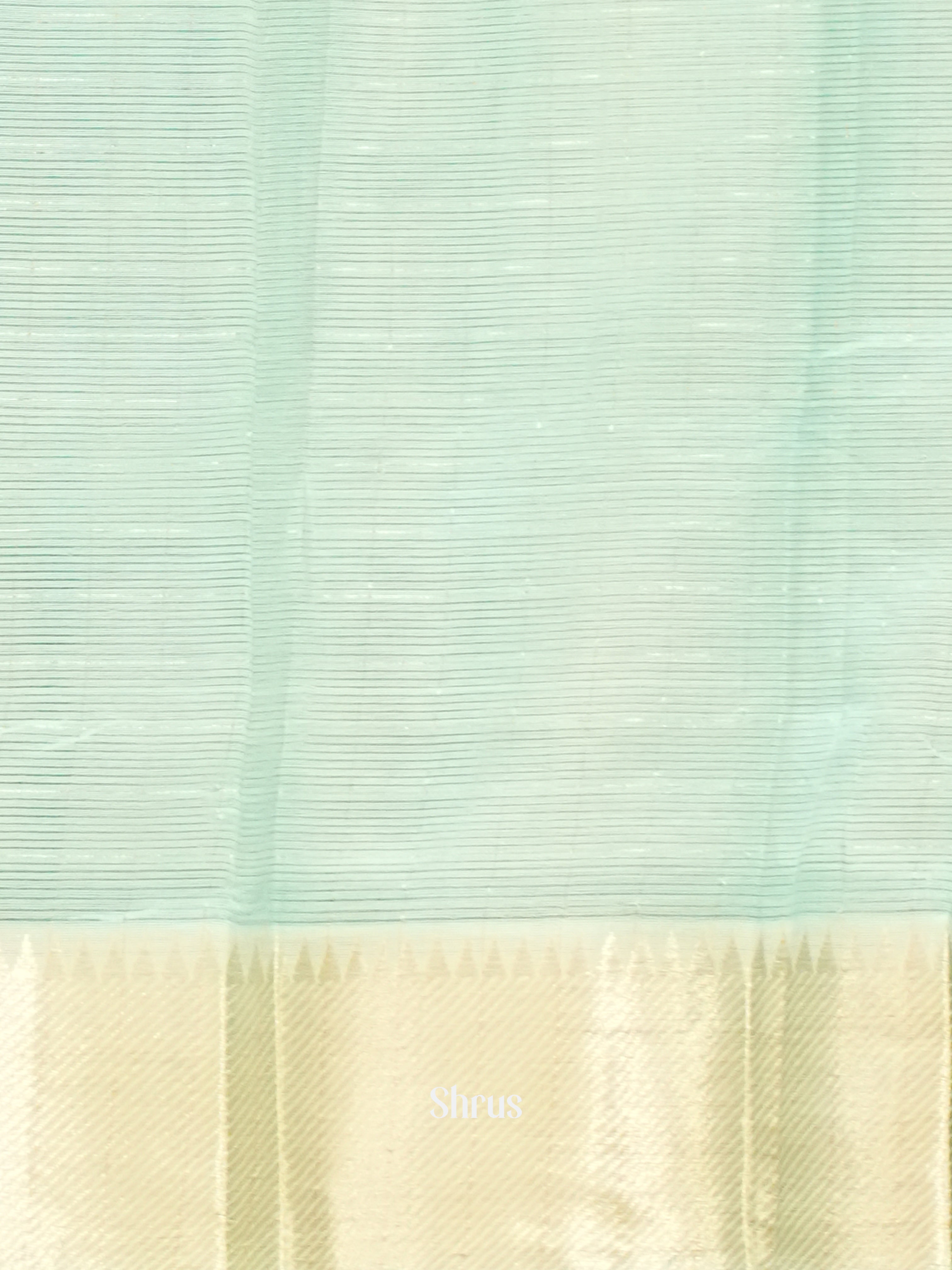 Ice Blue(Single Tone)- Mangalagiri Silk Cotton Saree - Shop on ShrusEternity.com