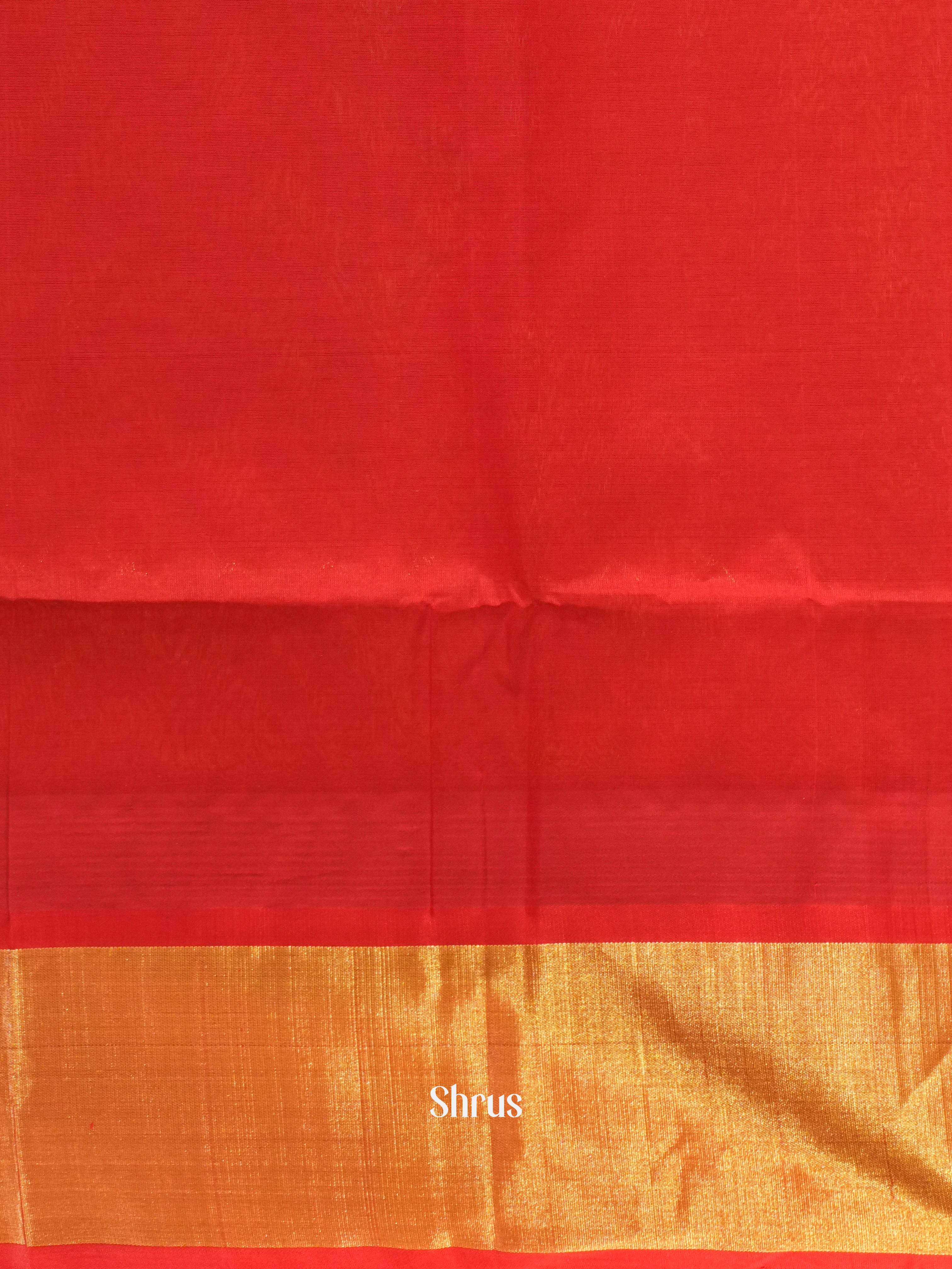 Yellow & Red - Silk Cotton Saree - Shop on ShrusEternity.com