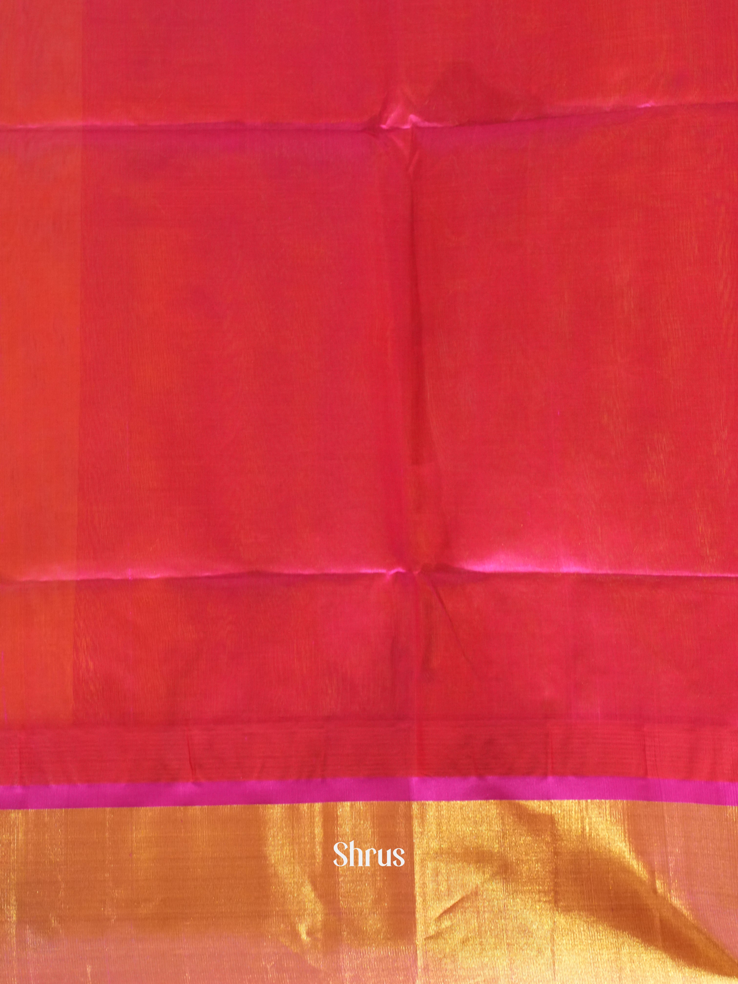 Pale Orange & Pink - Silk Cotton Saree - Shop on ShrusEternity.com